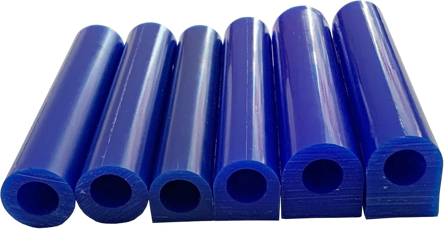 6PCS Blue Ring Wax Tube Carving Wax Mold Hole round Molding Wax Tool Jewelry Ring Casting Mold Kit Ring Wax Making Kit