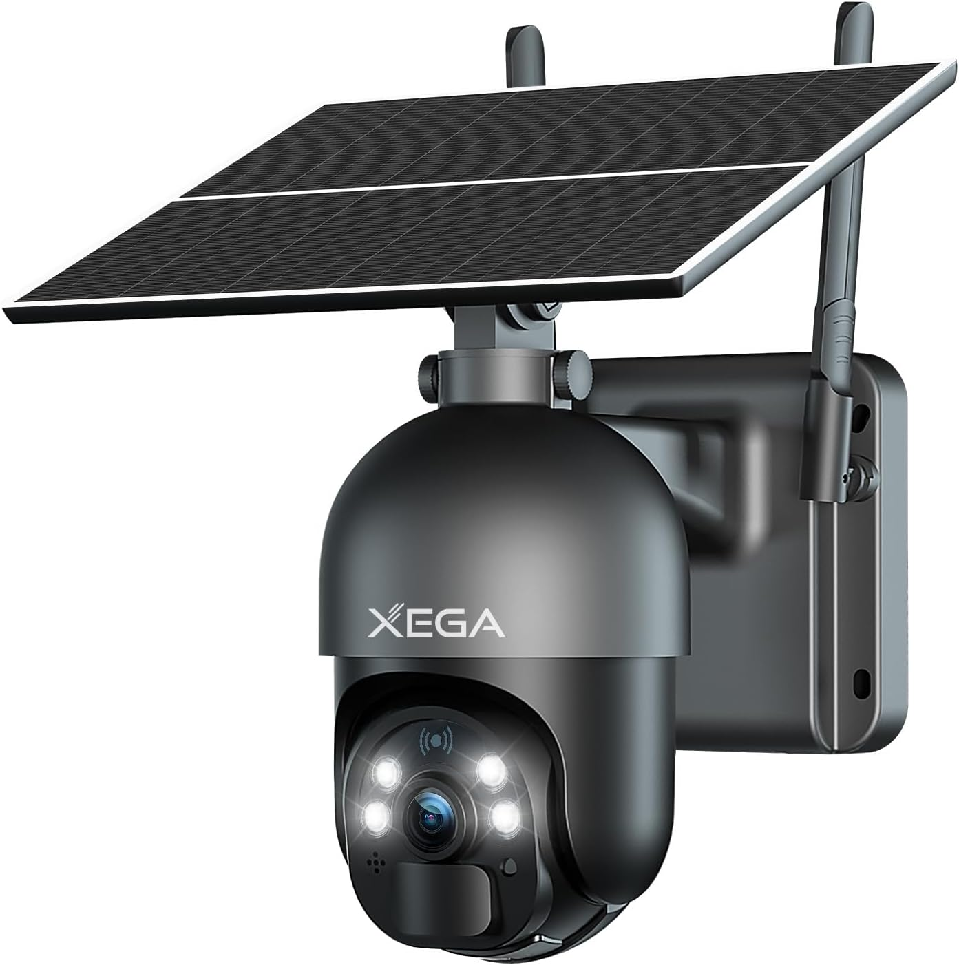4G LTE Cellular Security Camera 2K HD Outdoor Solar Camera Wireless | 4G Solar Camera Color Night Vision PTZ 360° View PIR Motion Detection 2 Way Talk, No Wifi SIM Card Included IP66 Weatherproof