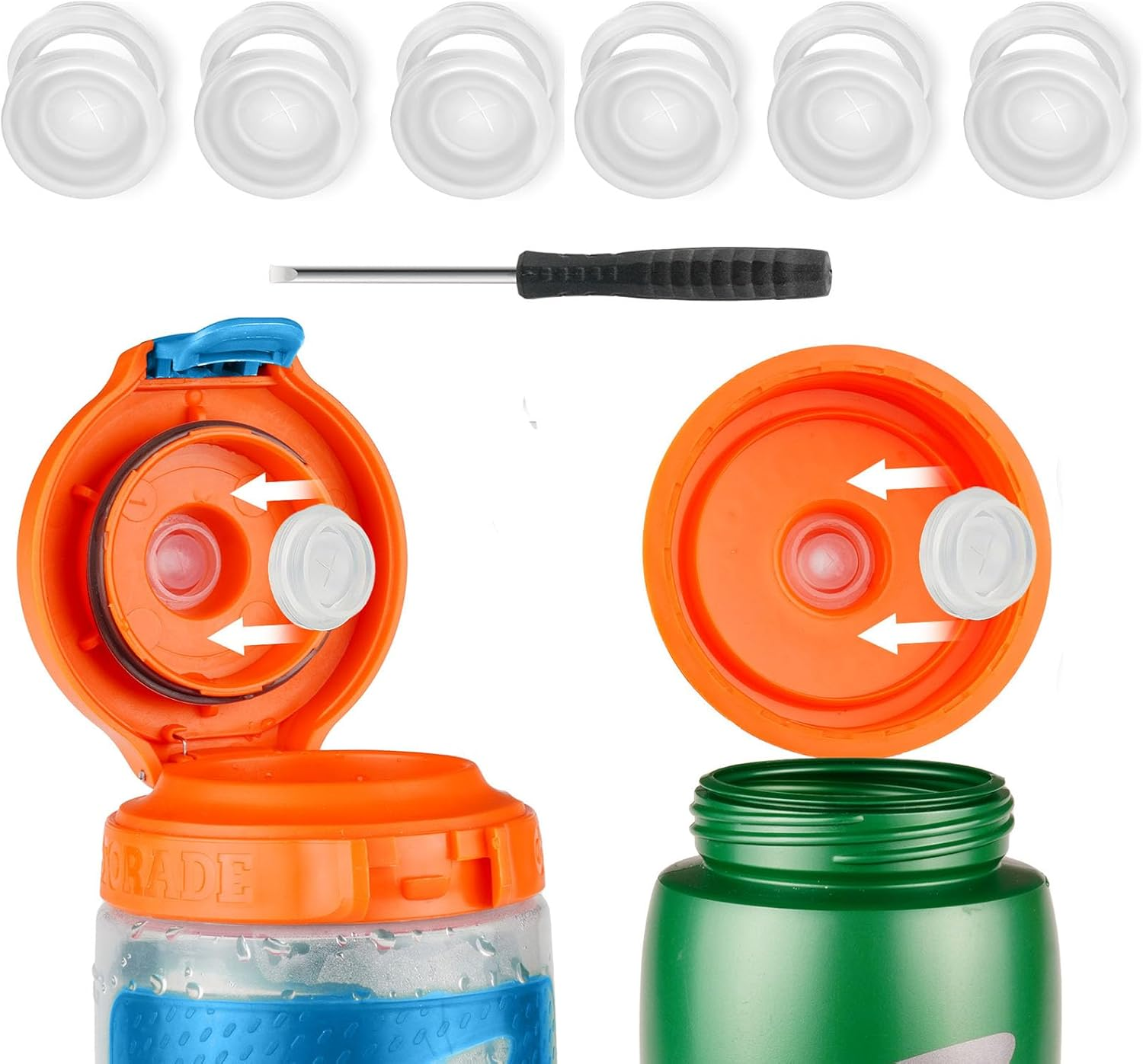 Dispensing Valves Compatible with Gatorade Water Bottle - Replacement Accessories for Gatorade Gx Water Bottle Gatorade 32Oz Bottle