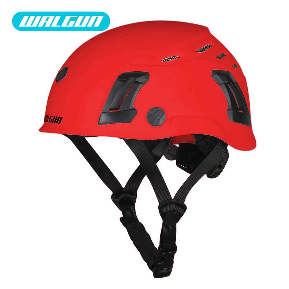 WALGUN K202 Construction Work Safety Helmet with Goggle Lens Visor Ear Protection Hat Electrician Work-At-Height Climbing Helmet