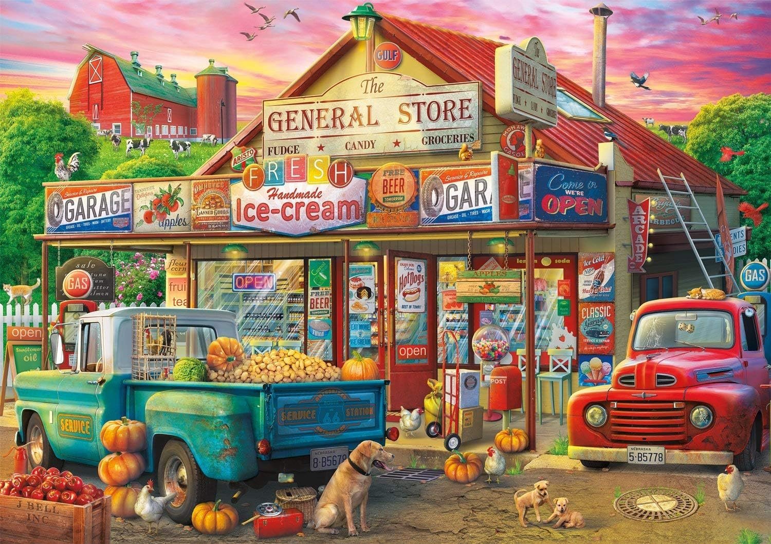 Buffalo Games - Eduard - Country Store - 500 Piece Jigsaw Puzzle For Adults...