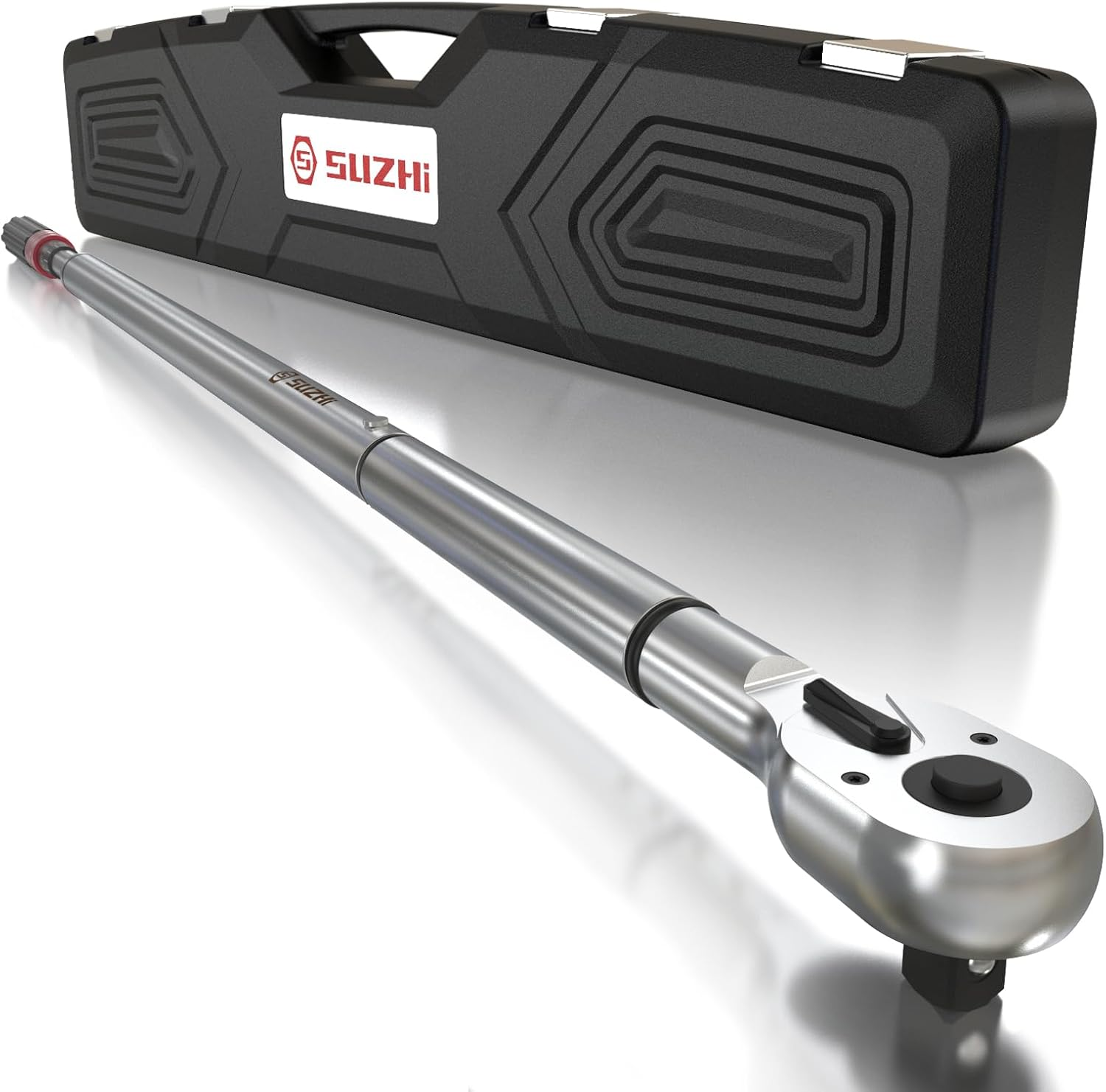 3/4 Inch 48-Teeth Torque Wrench 100-600 Ft Lbs /135-815N.M,Split Beam, Longer 48'' Length, Less Effort for Off-Road Equipment,Truck,Motor Homes & Drilling Platform