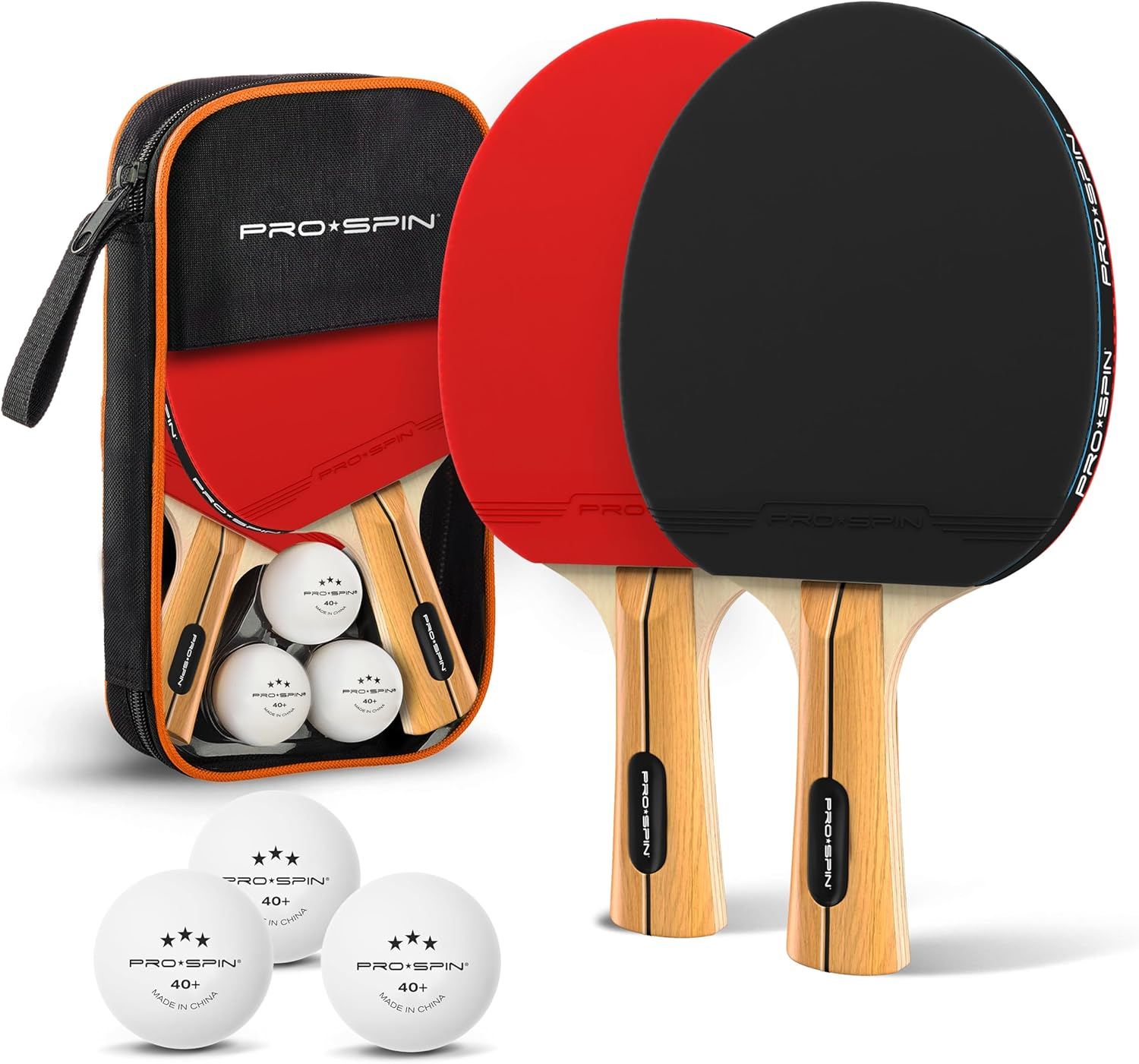 All-in-One Portable Ping Pong Paddle Set | Table Tennis Set | Retractable Ping Pong Net (Up to 72