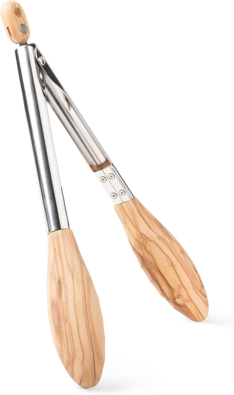 Cooking Tongs Wooden Kitchen Tongs Long Handle with Non-Slip Grip,Wooden ... - Picture 2 of 2
