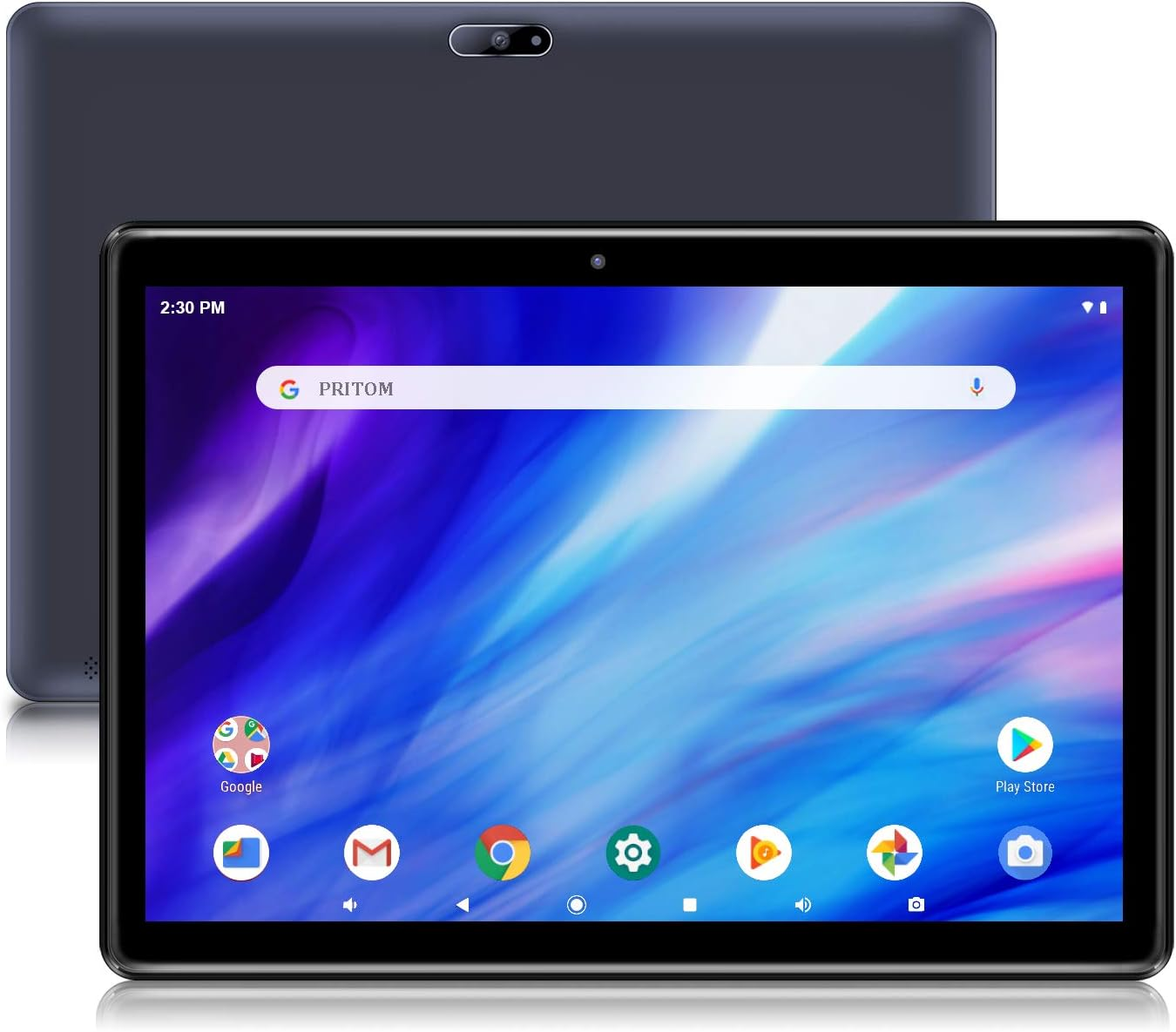 PRITOM M10 10 Inch Tablet - Android Tablet with 2GB RAM, 64GB ROM