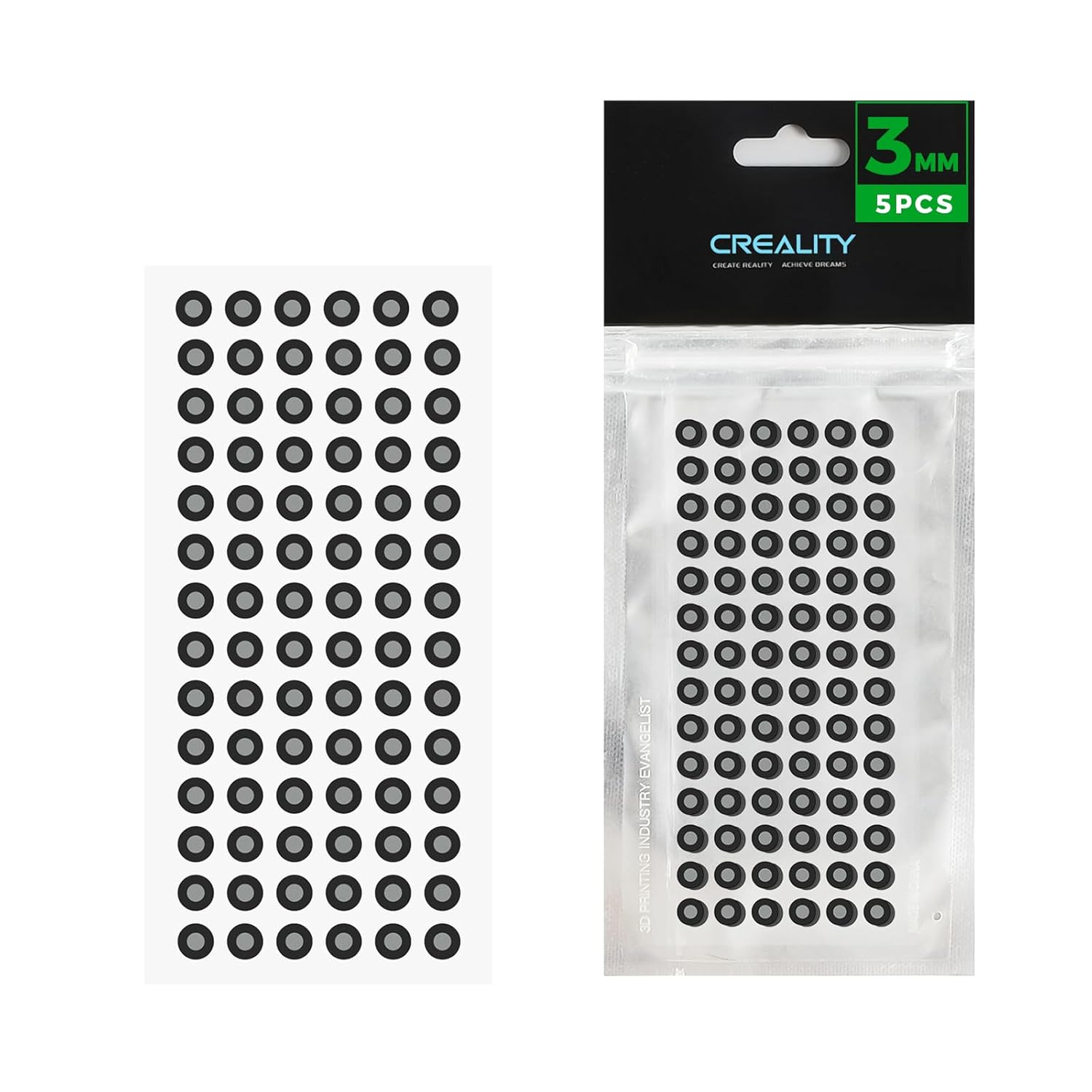 3D Scanning Marker Set - 3.0mm Reference Dots for Accurate Tracking (5 Sheets)