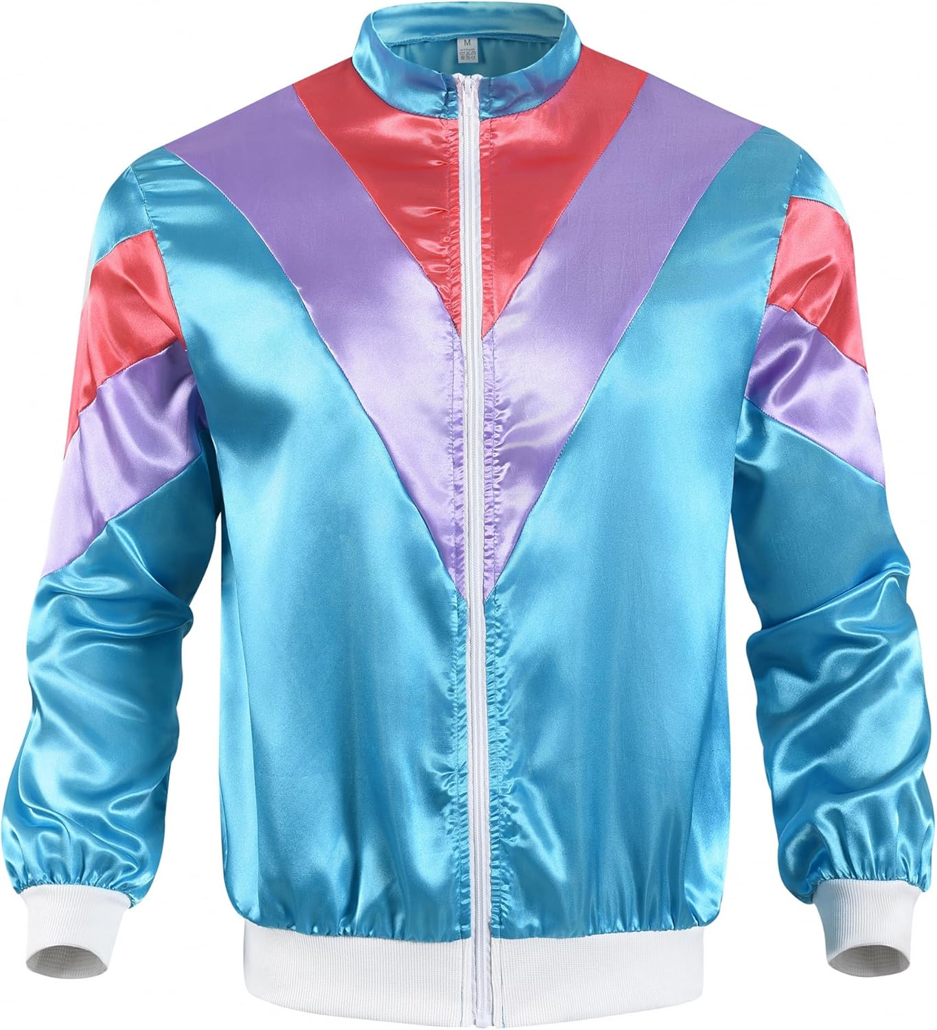 COSOUKE 70s 80s Retro Costume Men Women Shell Suit Halloween Disco Costumes f... - Picture 3 of 16