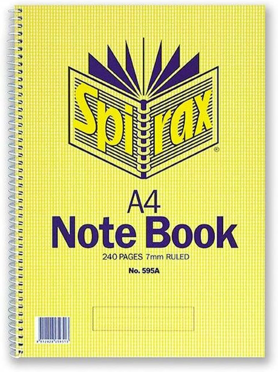 595A Notebook Side Opening A4 240 Page