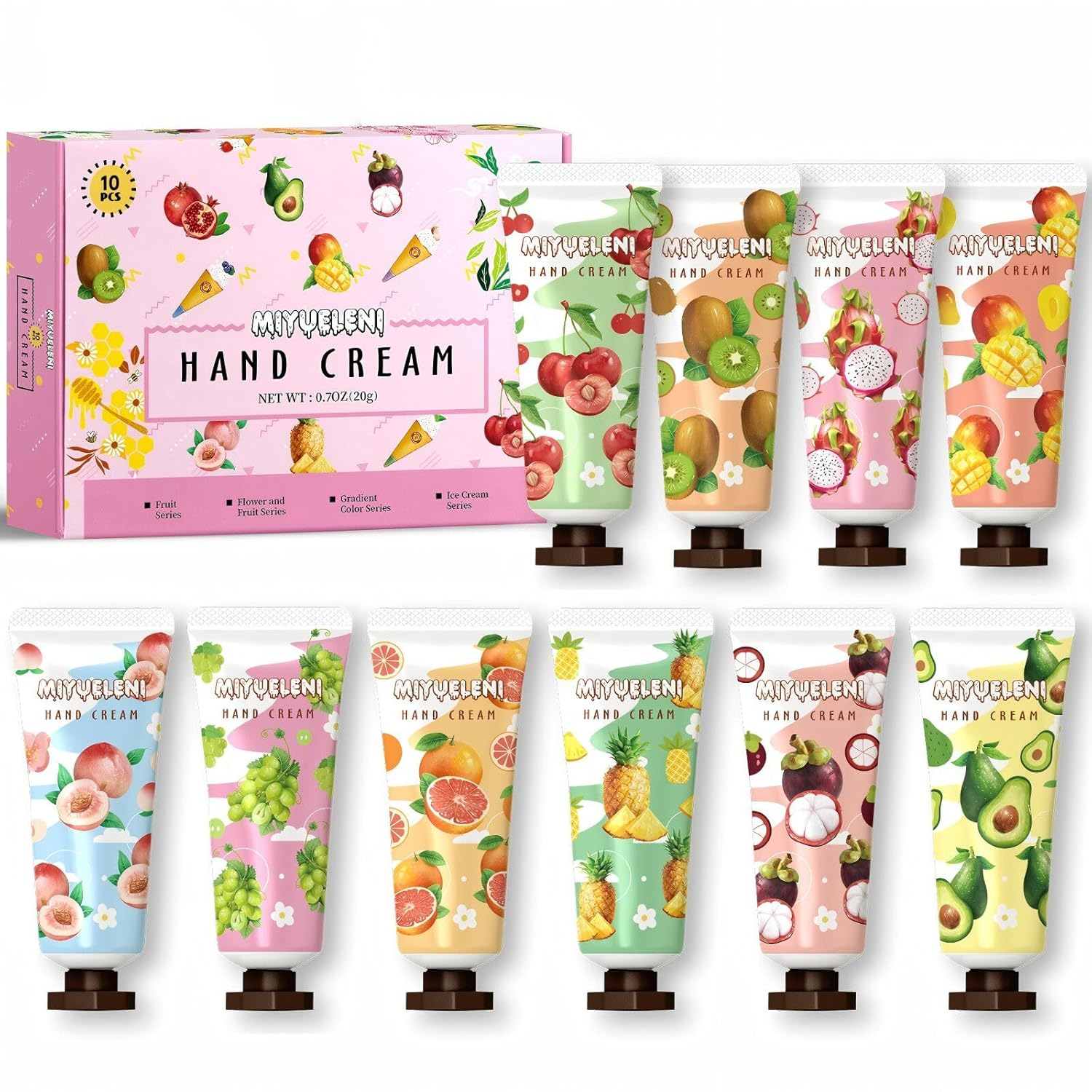 10 Pack Hand Cream Gift Set,Moisturizing Hand Lotion Travel Size,Easter Basket Stuffers,Gifts for Women,Teenager, Teacher Appreciation,Nurses Week,Small Gifts Unisex