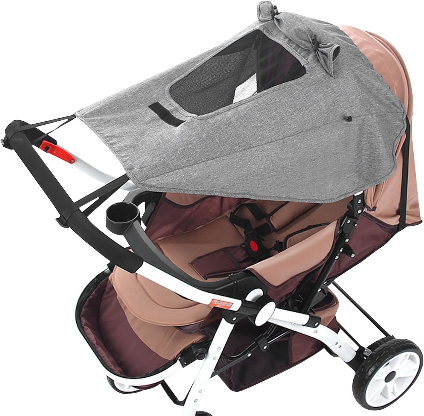 Pram Sun Shade, Universal Buggy Sun Shade Cover, Sunshade Canopy for Pushchai... - Picture 11 of 16
