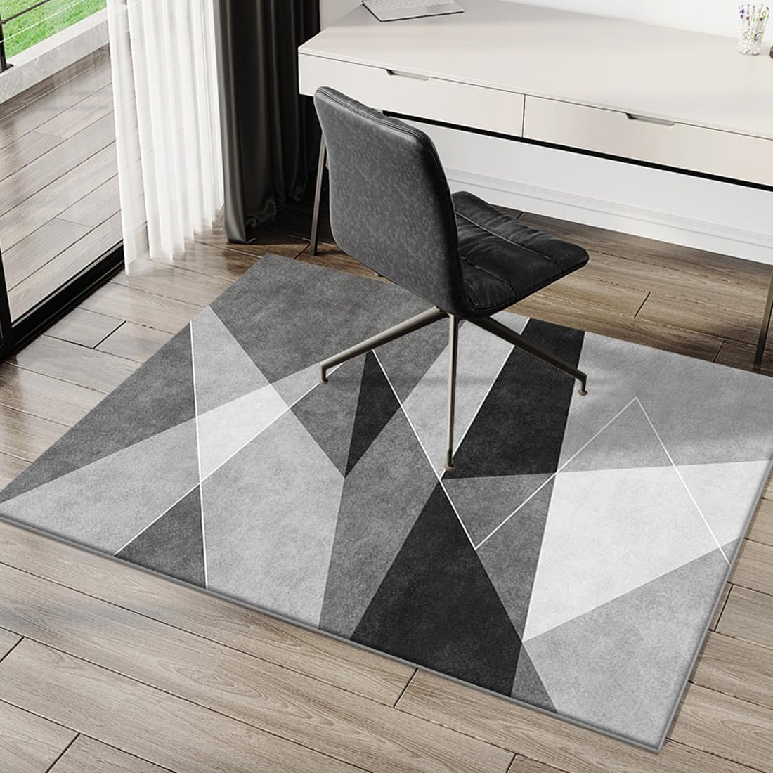 Office Chair Mat for Carpet/Hardwood Floors, 120x100CM Anti-Slip Desk Chair M... - Picture 9 of 14