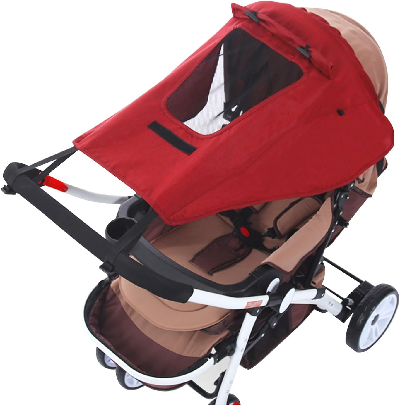 Pram Sun Shade, Universal Buggy Sun Shade Cover, Sunshade Canopy for Pushchai... - Picture 10 of 16