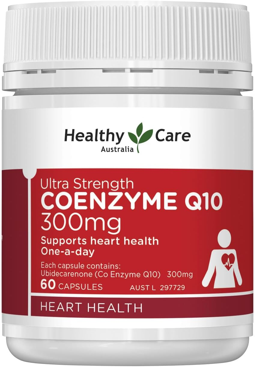 Ultra Strength 300Mg Co Enzyme Q10 Capsules, Red, 60 Count | Supports Heart Health