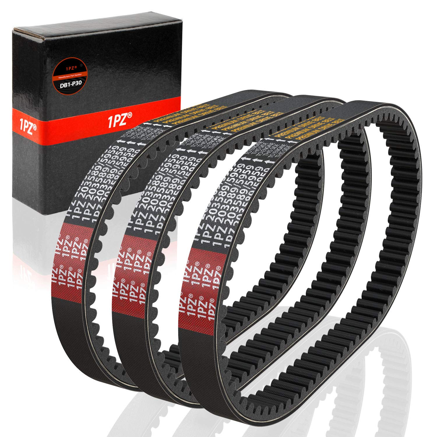 DB1-P30 30 Series Go Kart Drive Belt for Replacing Manco 5959 / Comet 203589 (Pack of 3)