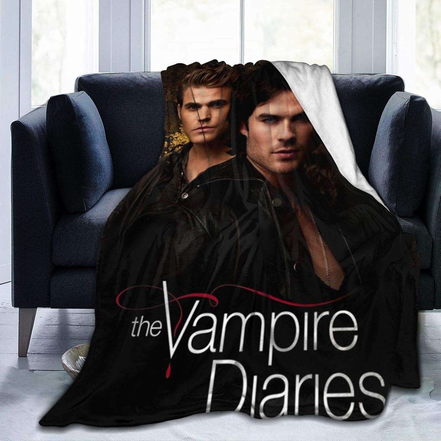 Hgdggvd Vampire Diaries TV Show Blankets Team Damon Salvatore