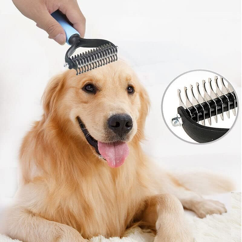 Dog Pet Cat Grooming Comb Brush Undercoat Rake Dematting Deshedding Trimmer, ... - Picture 3 of 10