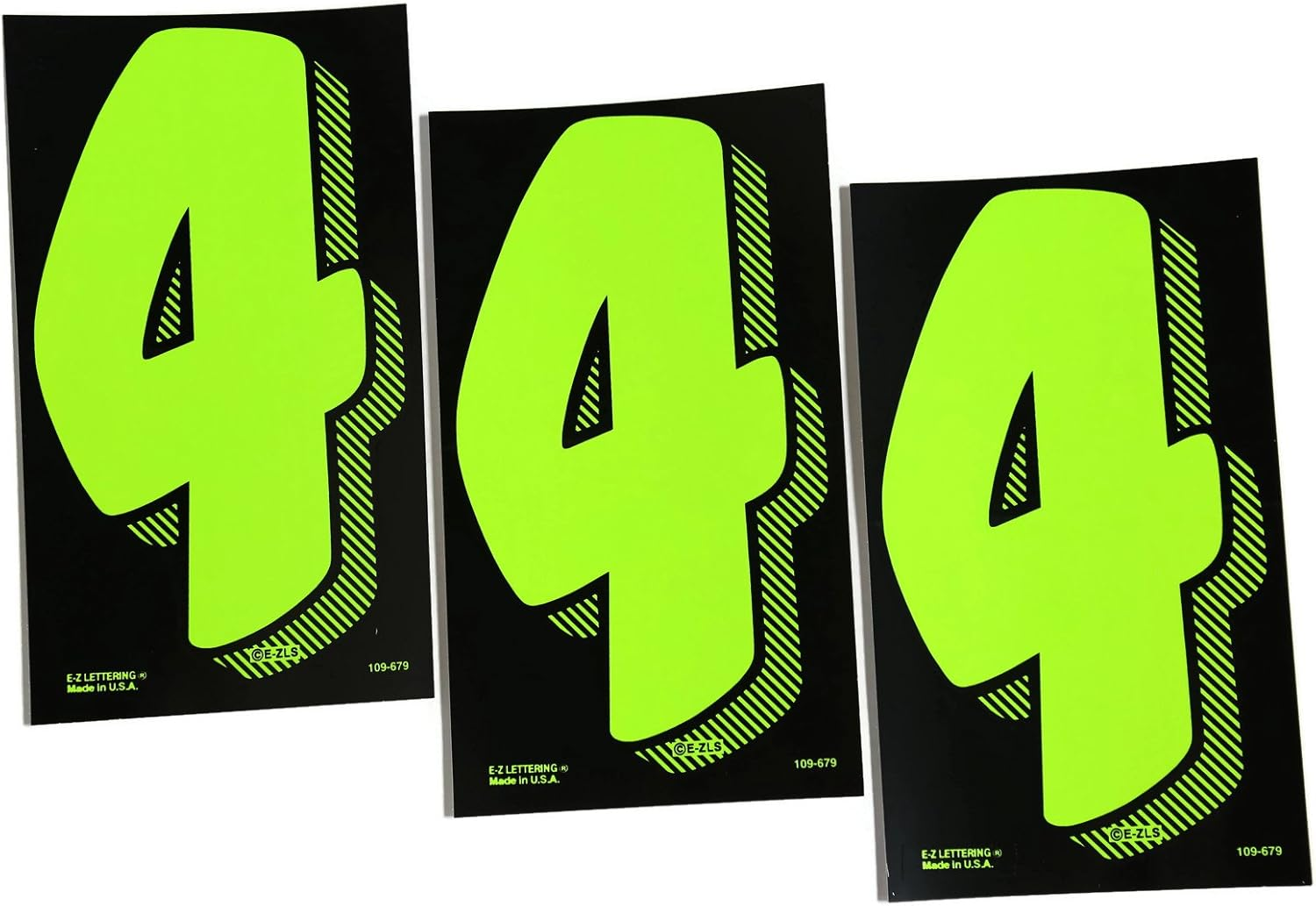 7 1/2 Green Chartreuse Pricing Numbers for Car Dealers 3 Dozen (# 4'S)