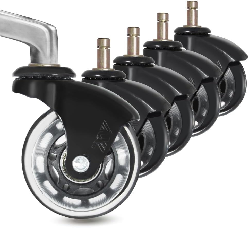 IKEA Office Chair Wheels Replacement for Hardwood Floor and Carpet, 10Mm Stem Size, 2.5