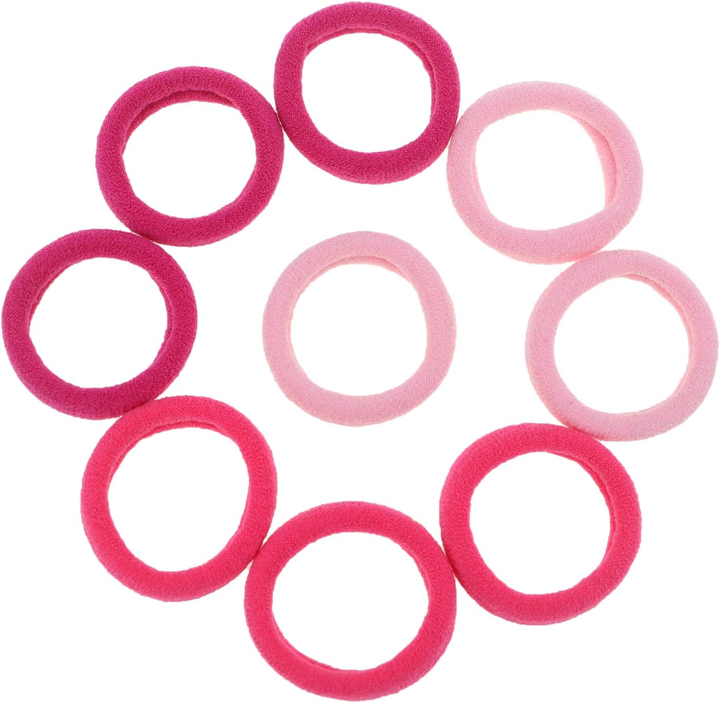 100 Pack Pink Color Nylon Elastics Hair Bands for Baby Girls' Small Hair Ropes - Picture 4 of 16