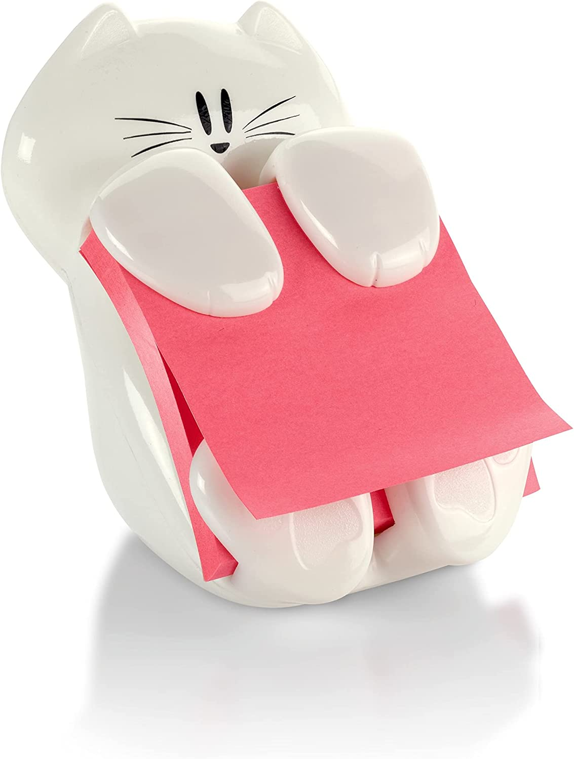 Pop-up Note Dispenser Cat Design 3x3 in 1 Dispenser/Pack (CAT-330 White)