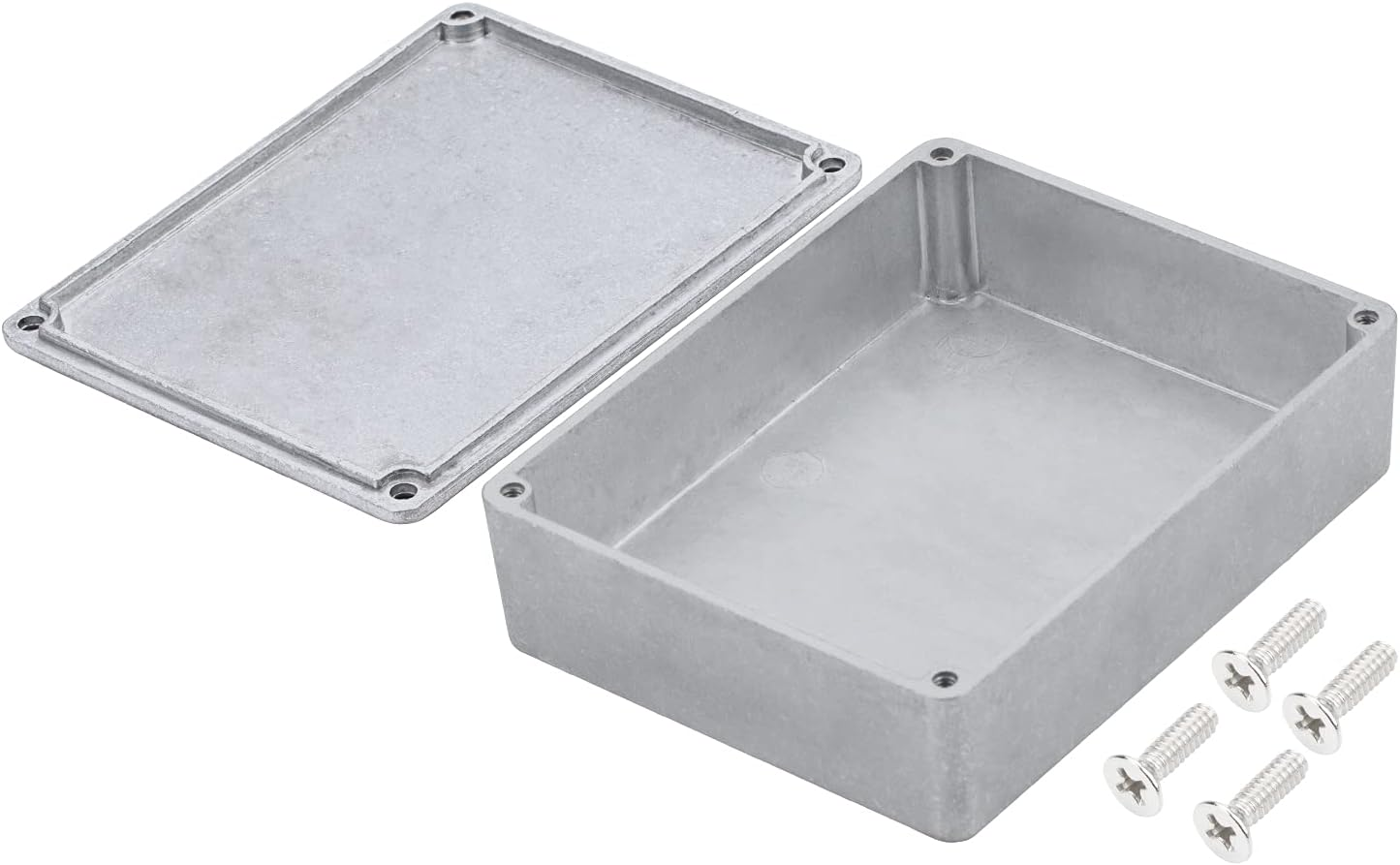 Daiertek 1590BB Aluminum Metal Stomp Box Case Guitar Pedal Enclosure Effect Enclosure Stomp Box Unpainted 120X94.5X34 MM Toggle Switch Box