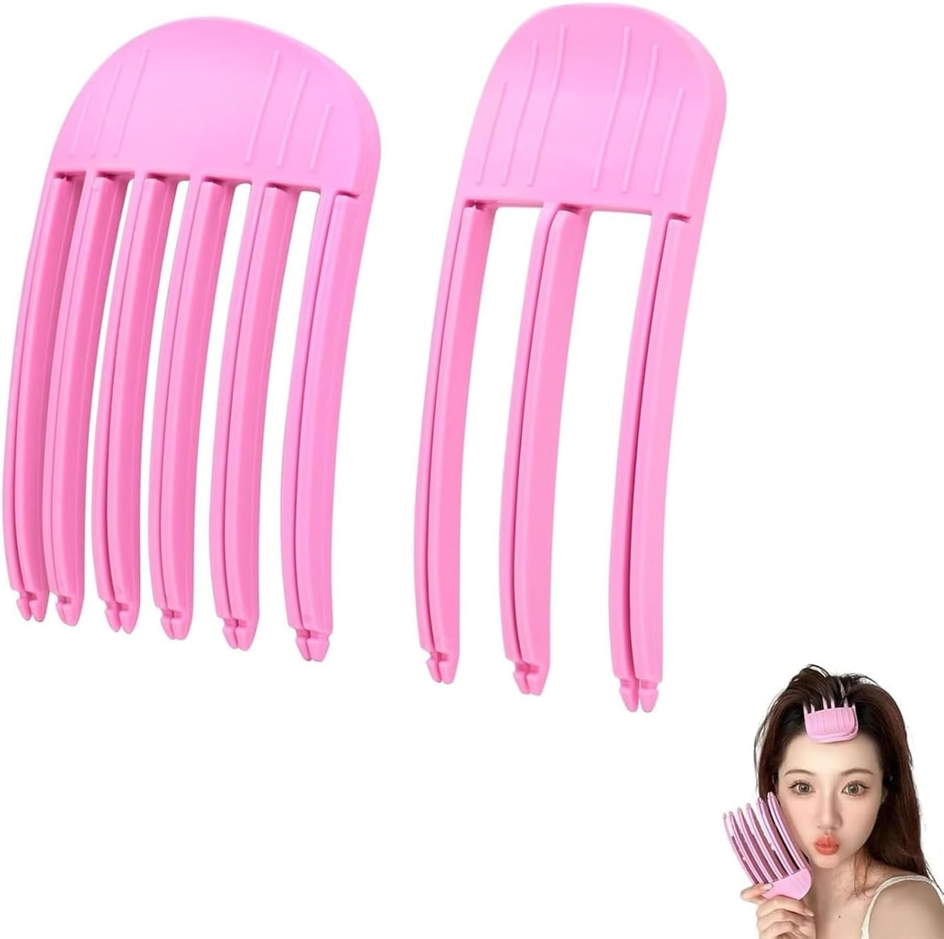 2Pcs Hair Root Lifting Combs Set,Wind Shaping Styling Combs for Fluffy Bangs,... - Picture 9 of 14