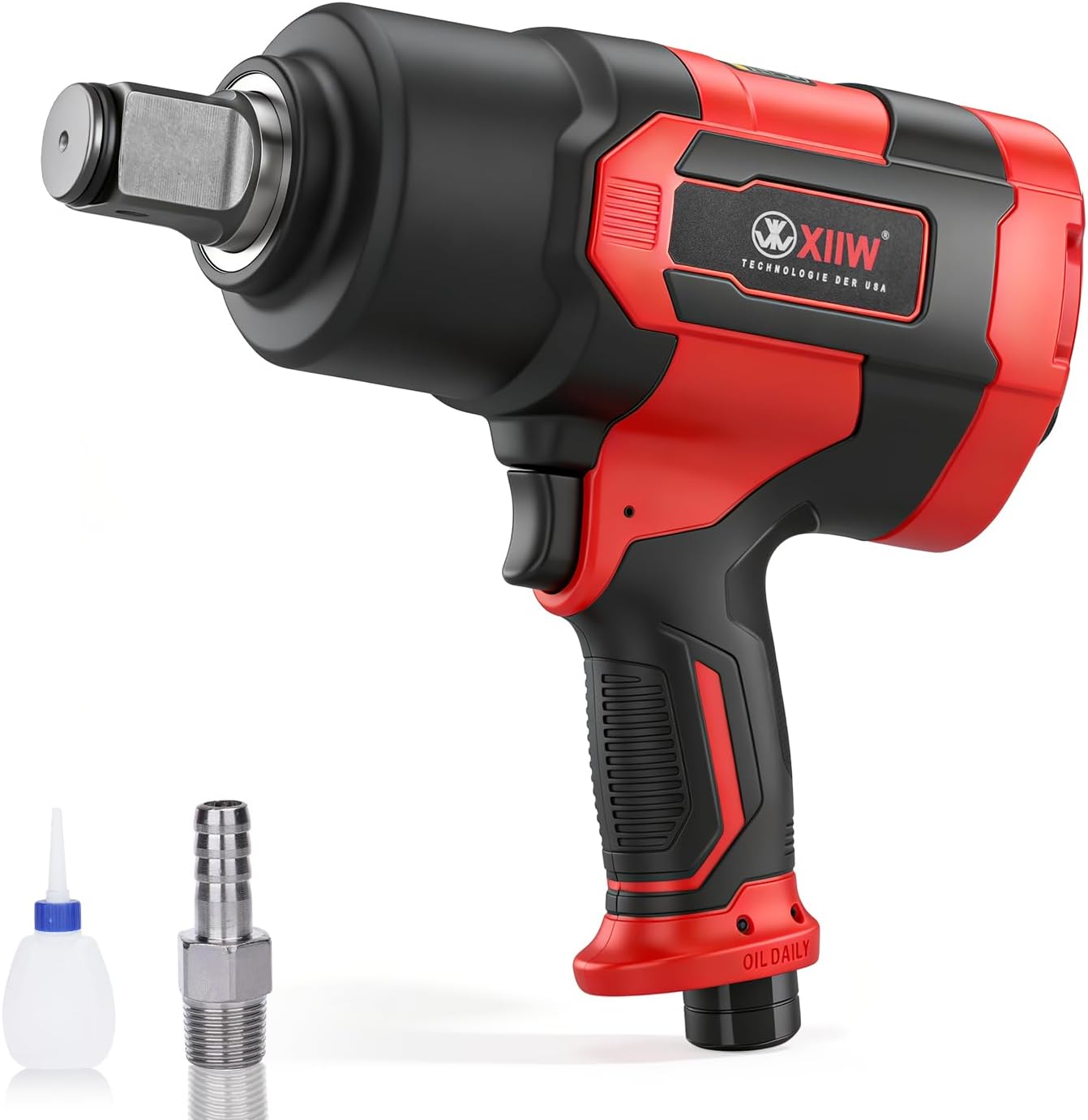 1 Inch Air Impact Wrench, 2,350Ft-Lbs Nut-Busting Torque, 5,500 RPM, 8.5 Lbs Lightweight 1 Inch Impact Gun, Twin Hammer Pneumatic Tool for Automobile Repair