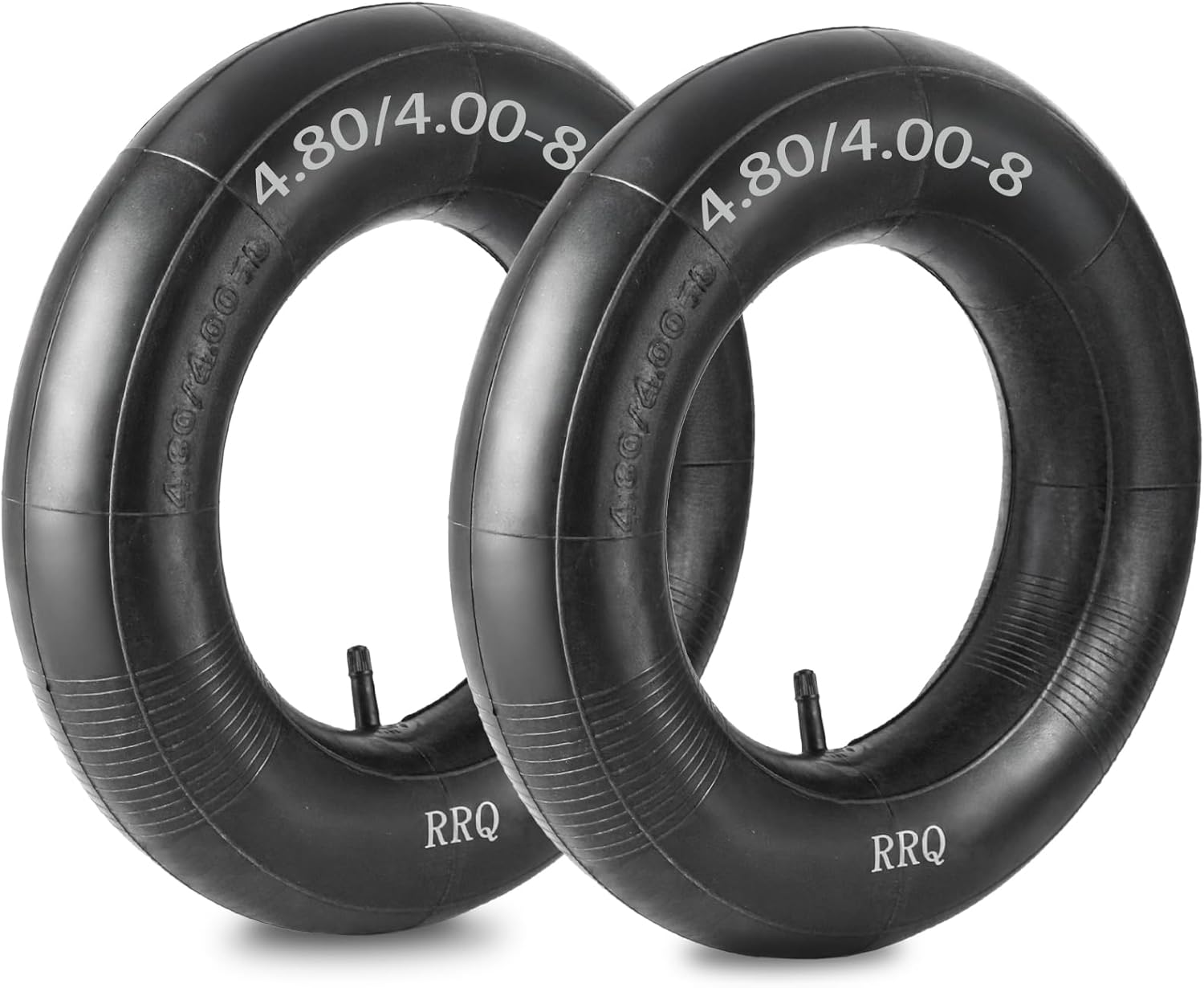 (2 Pack)  4.80/4.00-8 Tire Inner Tube with TR-13 Straight Valve Stem, 4.80/4.00-8
