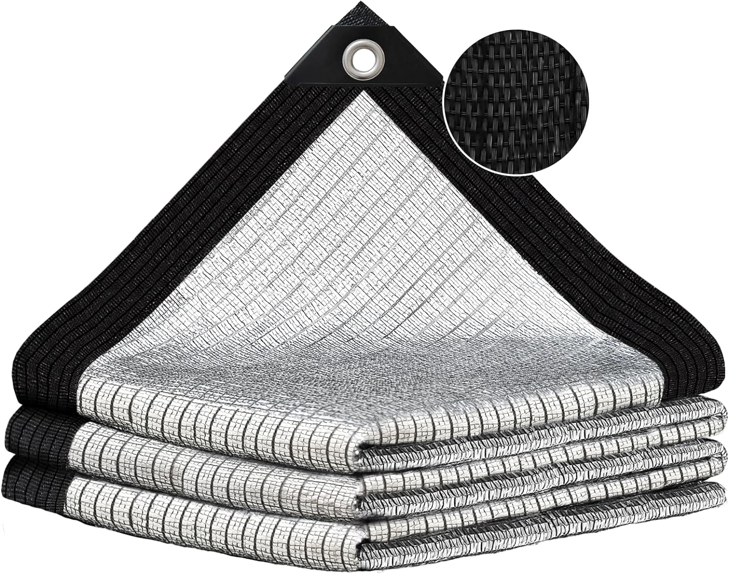 80% Silver Shade Cloth for Garden,Pergola,Greenhouse,Chicken Coop,Kennels,Shade Cloth with Grommets,Simple Hanging Covers