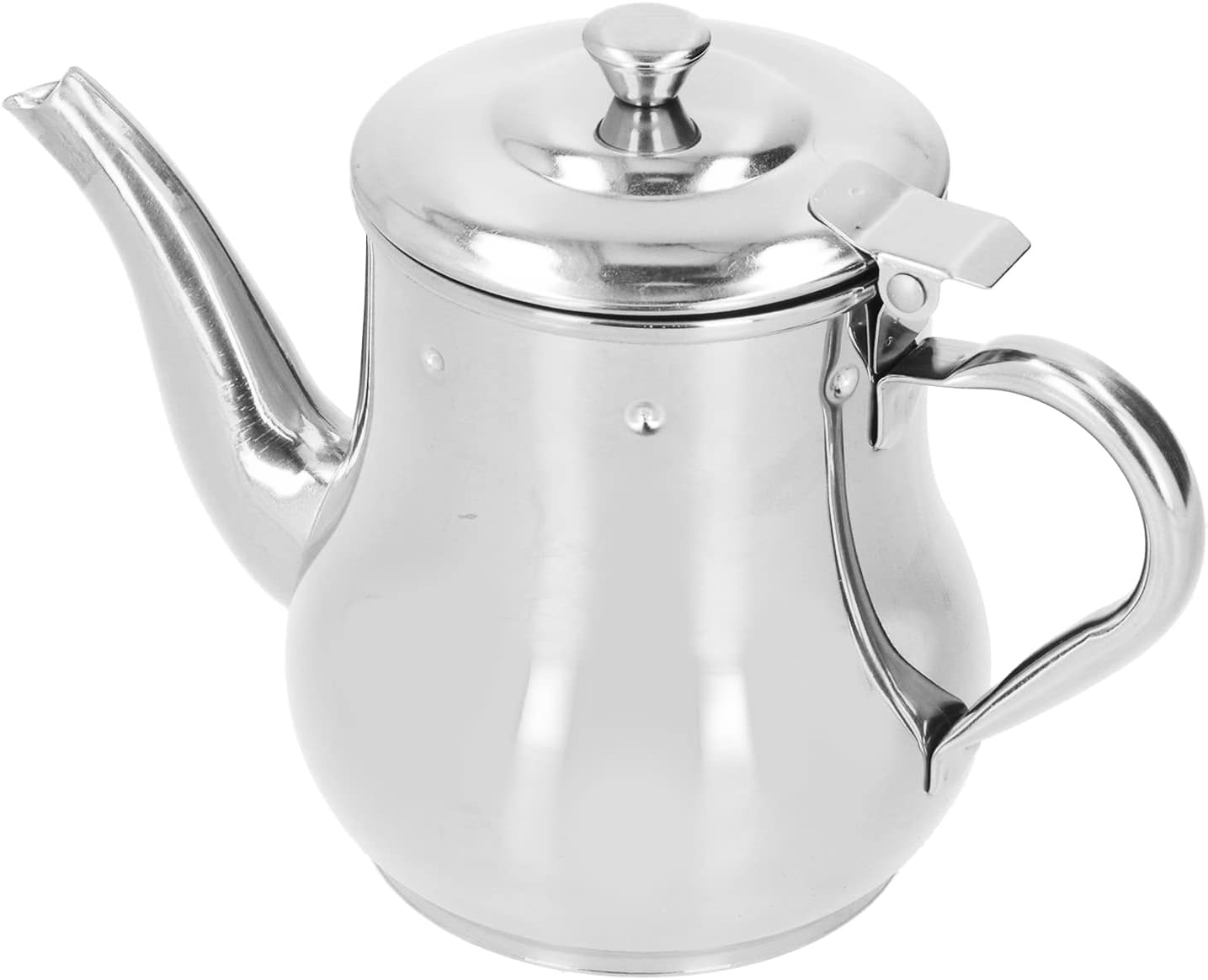 500 ML Tea Pot, Stainless Steel Tea Kettle with Filter, Rustproof and Durable Water Kettle with Handle and Water Outlet Coffee Pot for Hotel Restaurant Home