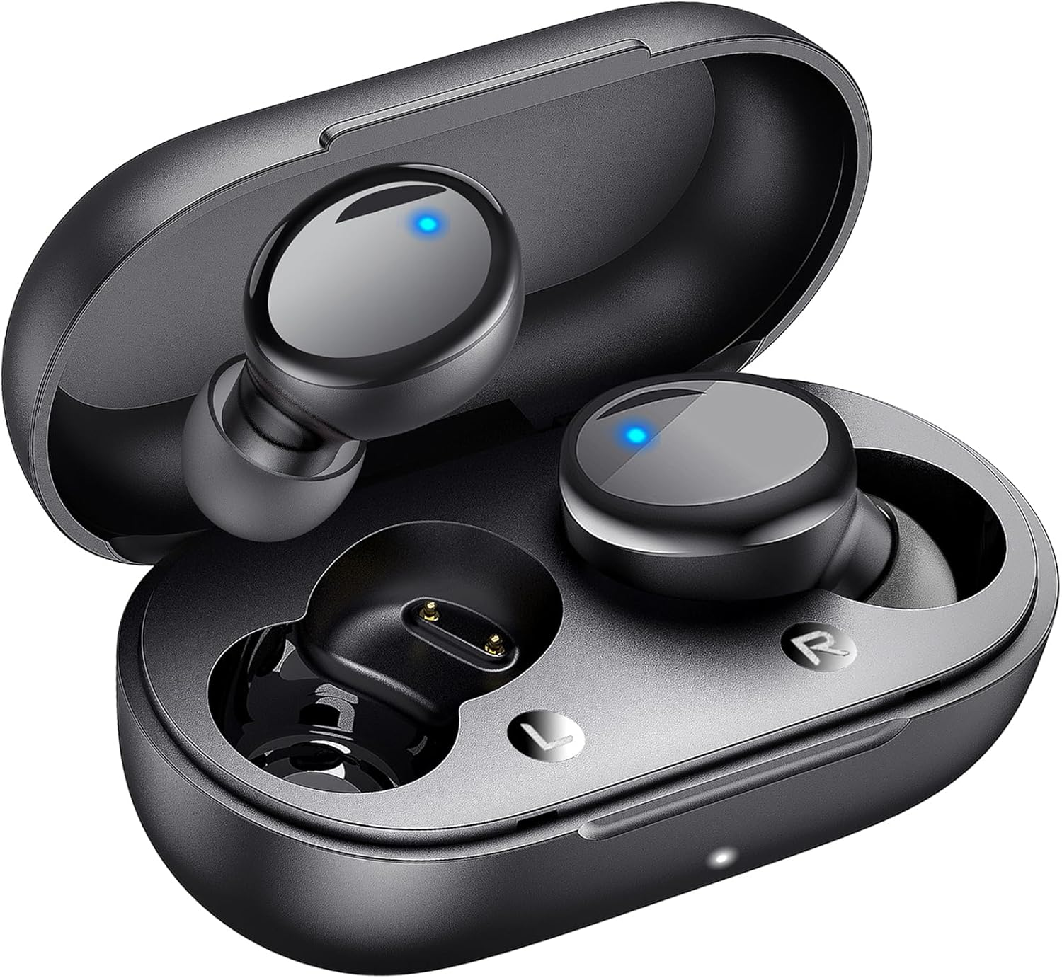 True Wireless Bluetooth 5.3 Earbuds, 48H Playtime,Light Weight Built in Mic Deep Bass