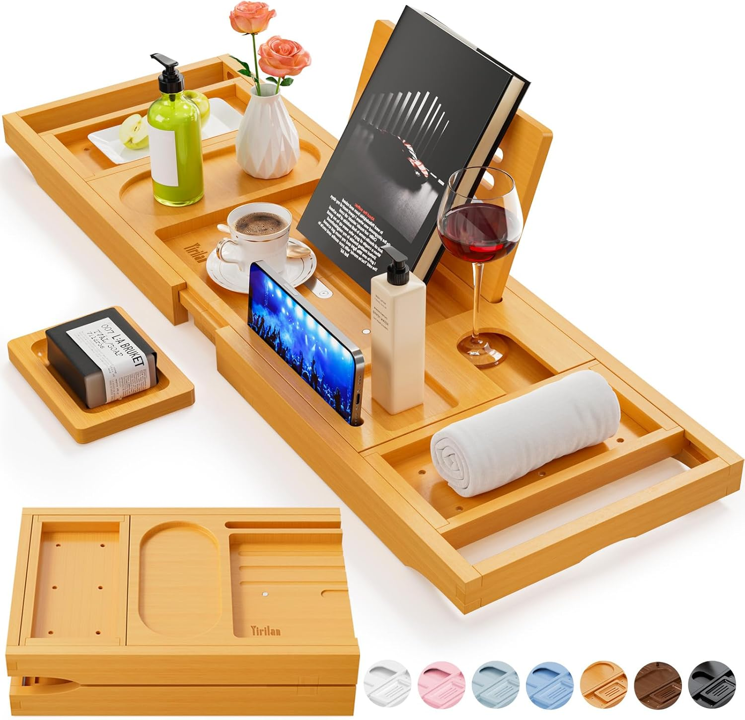 Bandeja de Lujo para Tina de Banos Expandible Regalo para Boda Casa Nueva Mujer