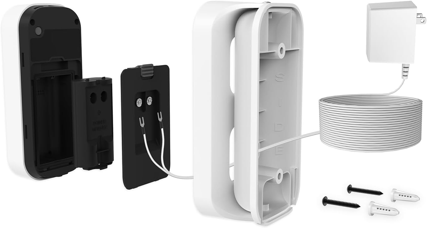 Myq Smart Garage Door Video Keypad Wired Power Adapter Kit-Works with Chamberlain, Liftmaster and Craftsman Openers, White