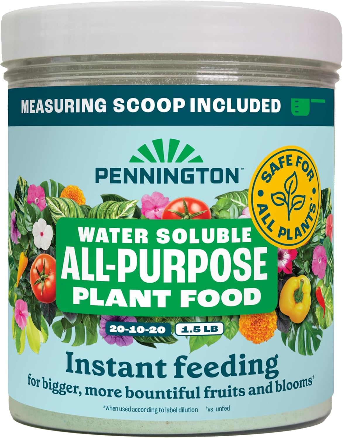 Water Soluble All Purpose Plant Food 20-10-20-1.5 lb