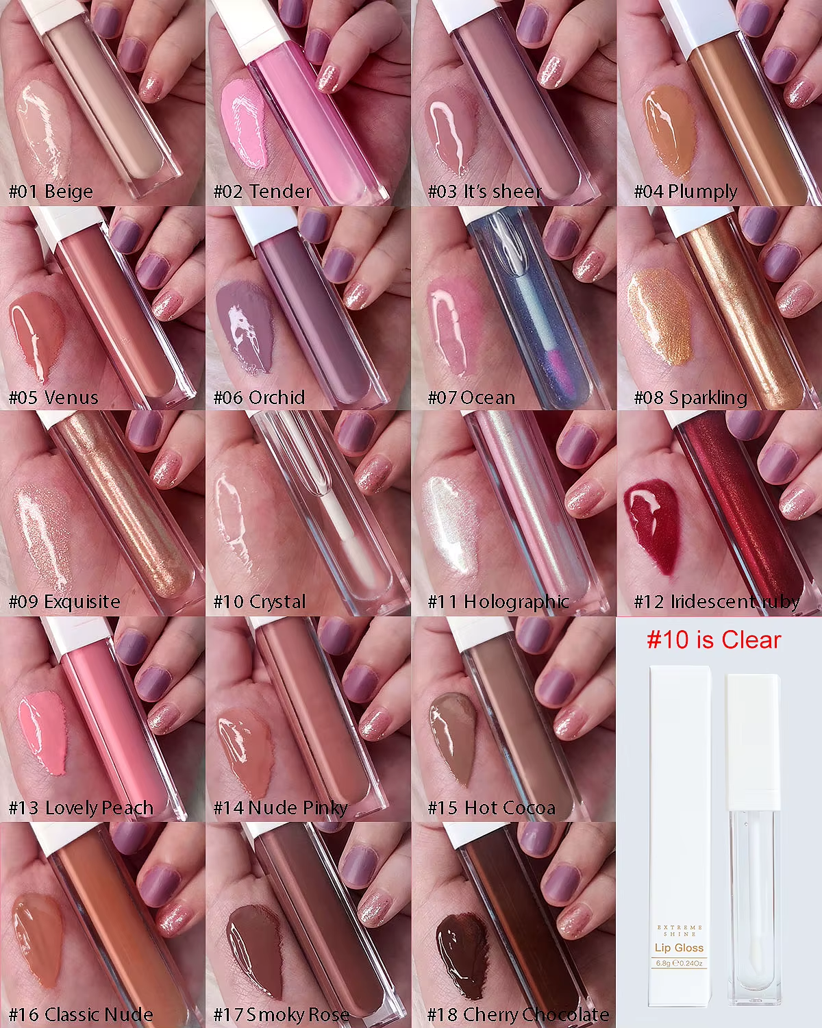 DIY Lipgloss High Pigment Premade Glossy Bulk Vegan Clear Oil Lipgloss Base Gel Versagel Lip Gloss Base