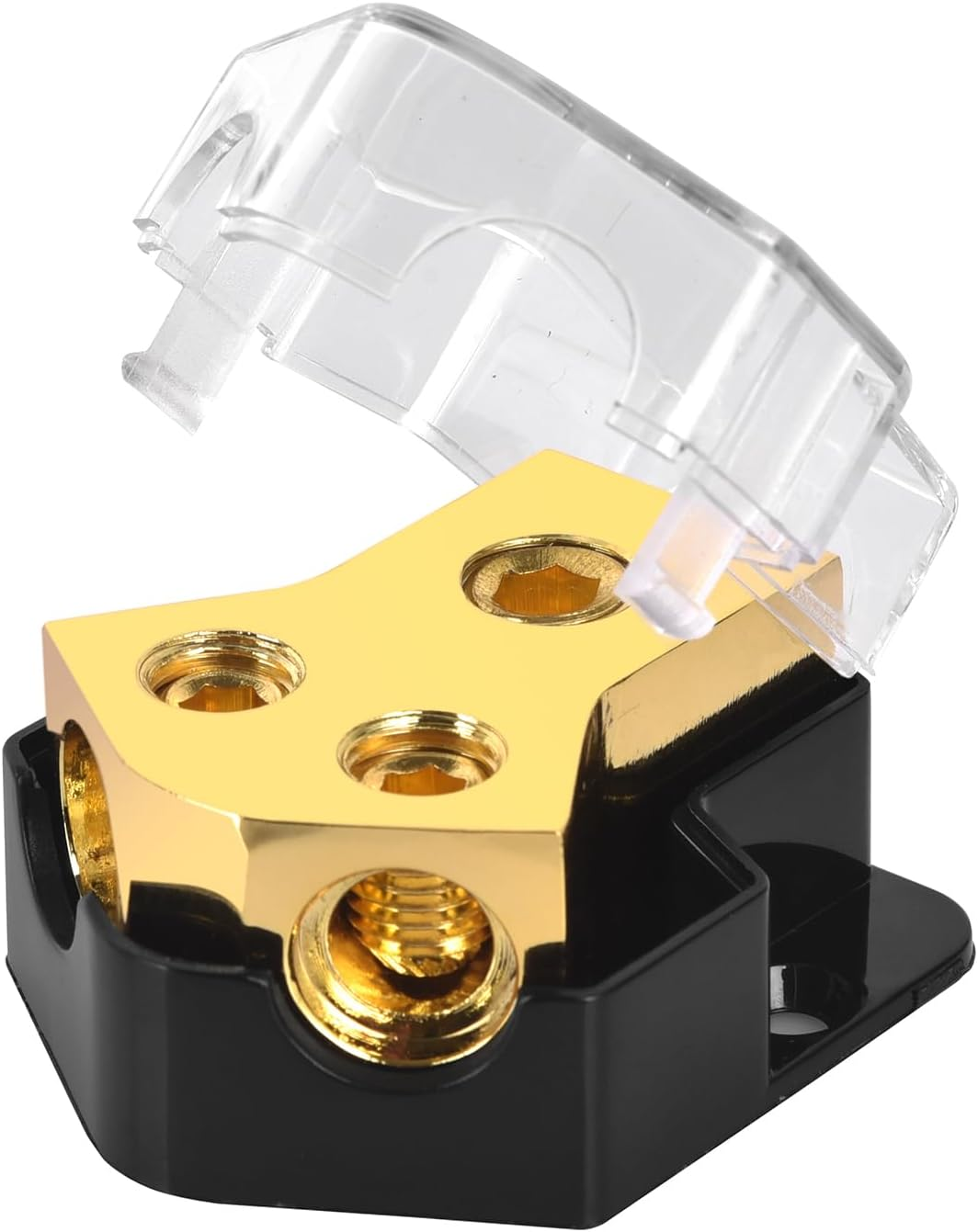 12V Power Distribution Block, 2 Way, for Car Audio and Marine Applications