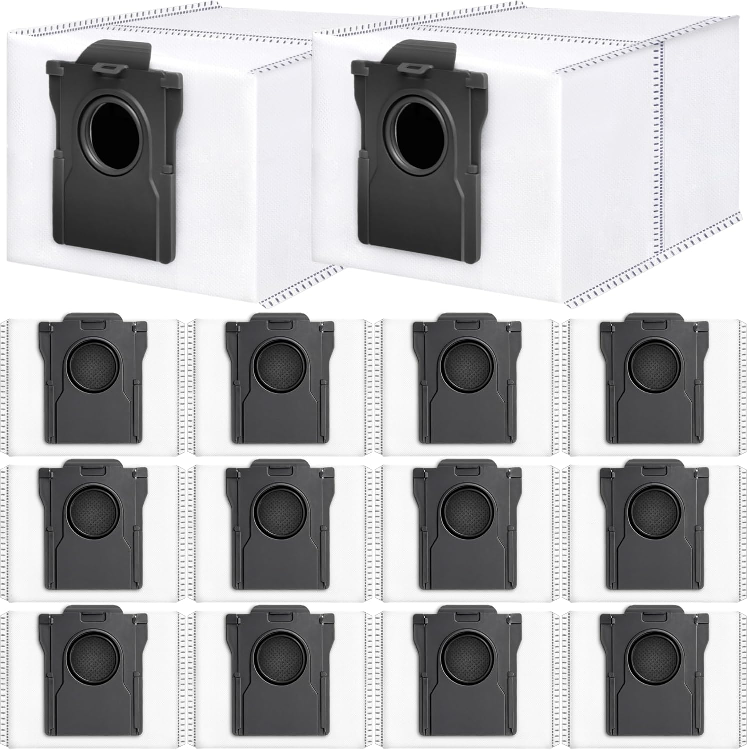 14Pcs Compatible with Dreame L10S Ultra Gen 2/X50 Ultra/L40 Ultra Robot Vacuum,3.2-Liter Large Capacity Activated Carbon Adsorptio Bags,Four-Layer Sealed Disposable Dust Bag,9 Week