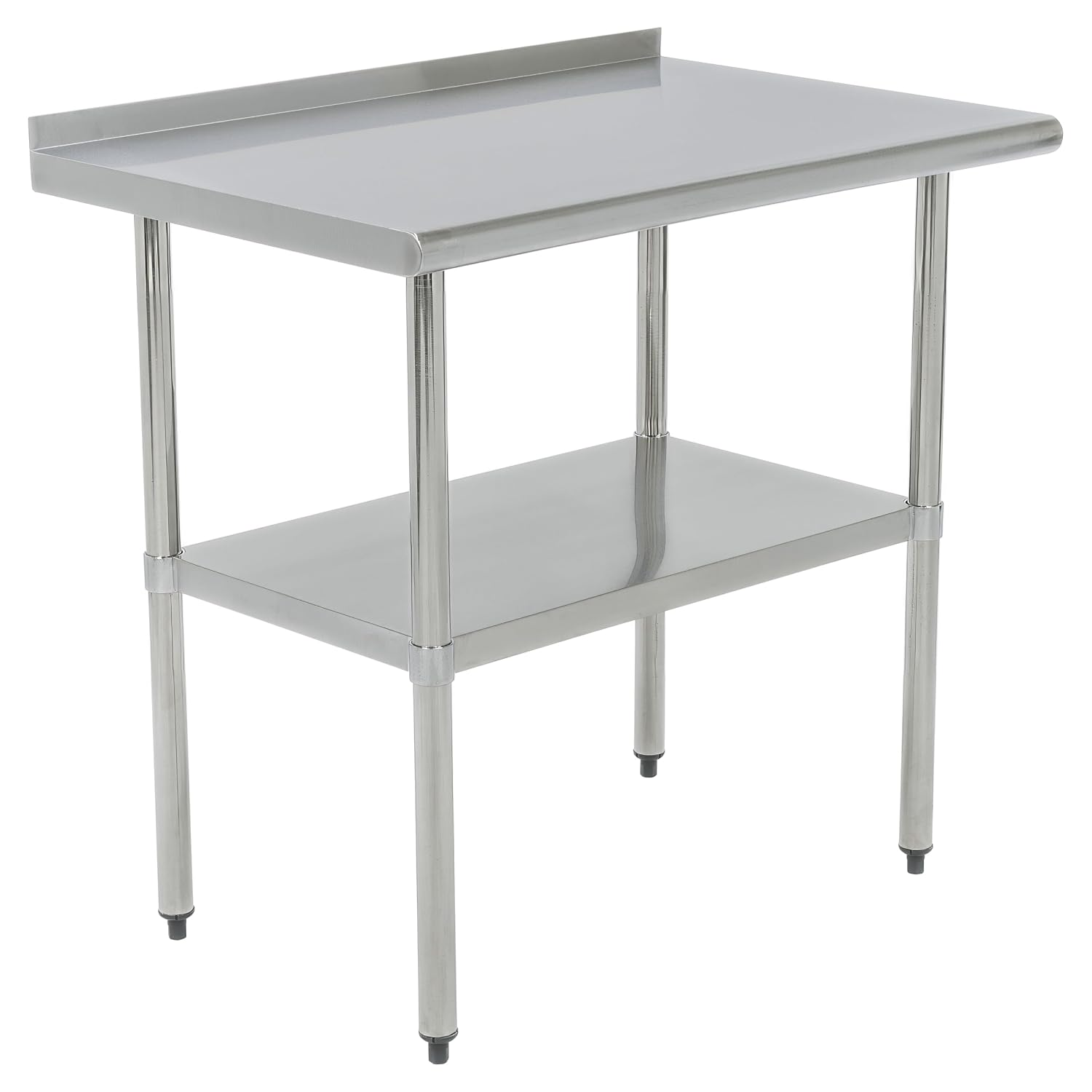 NSF Certified Stainless Steel Kitchen Prep and Work Table, Commercial Work Table for Restaurant and Home, 36" X 24", Stainless Steel