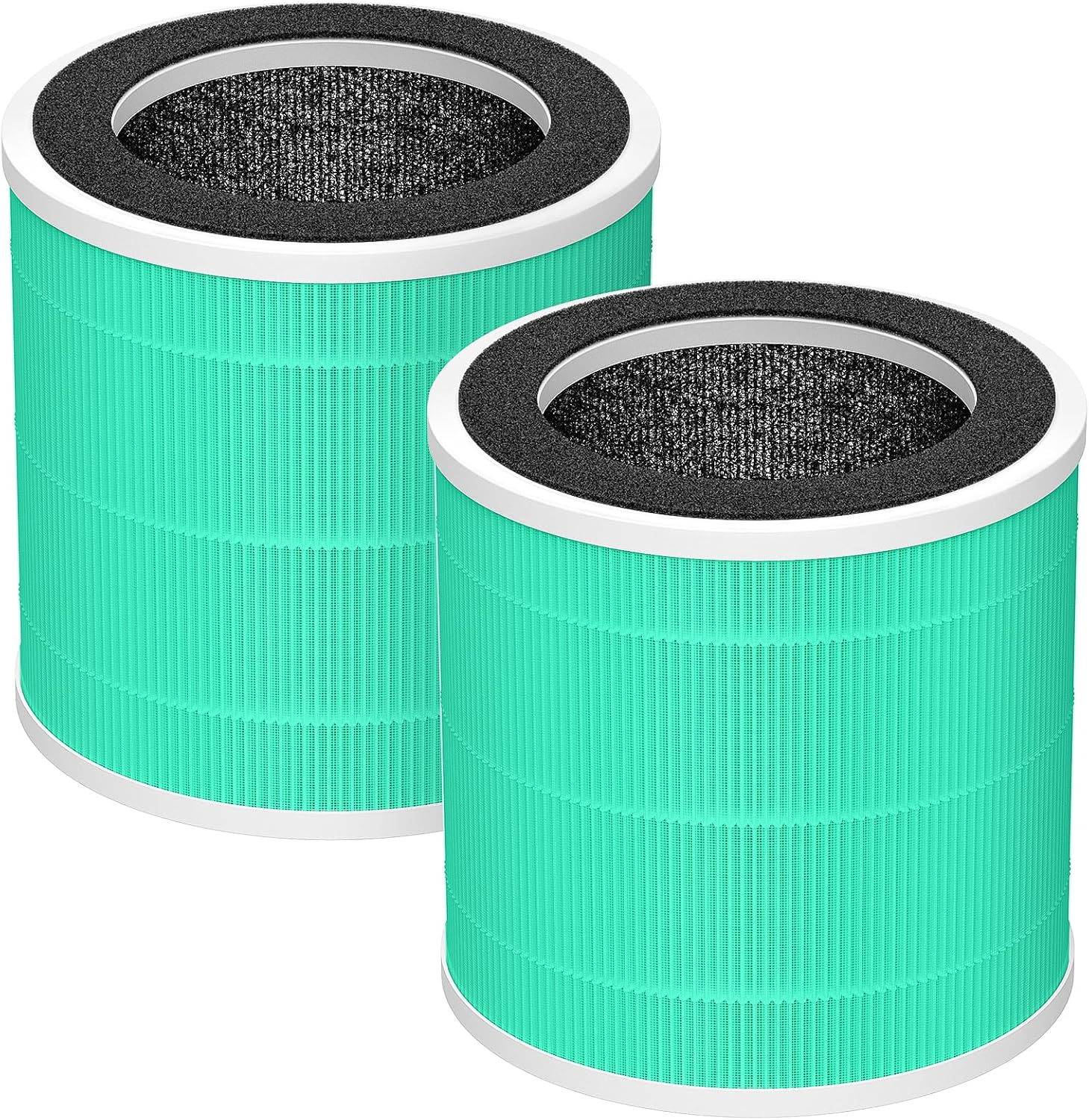 PX500 Toxin Absorber Filter for Purivortex PX500 Air Purifier, 2 Pack | 3-In-1 HEPA Filter with Activated Carbon for Vocs, Gases and Kitchen Odors, Green