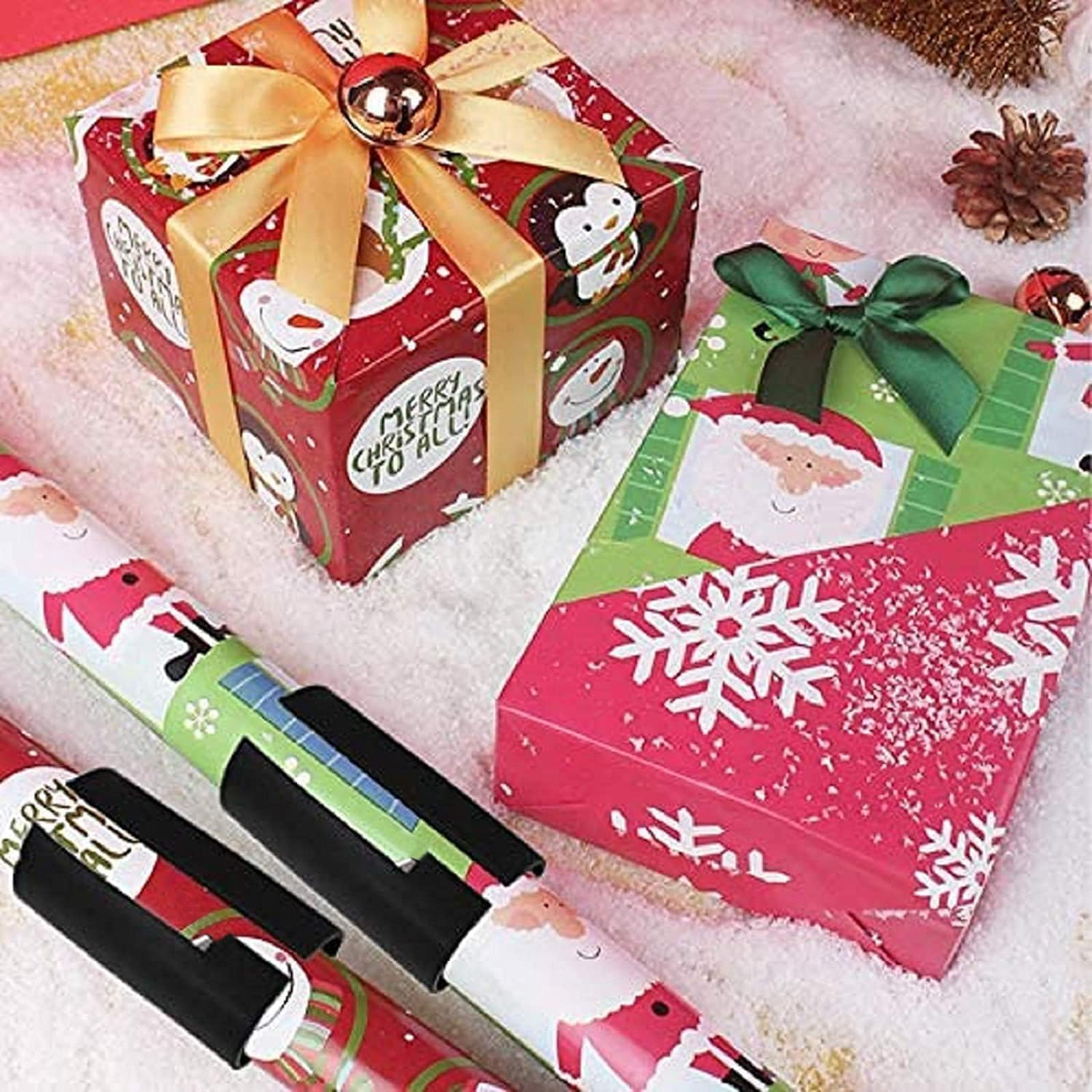 Wrapping Paper Cutter, Gift Wrap Cutter, Portable Sliding Wrapping Paper Roll... - Picture 8 of 14