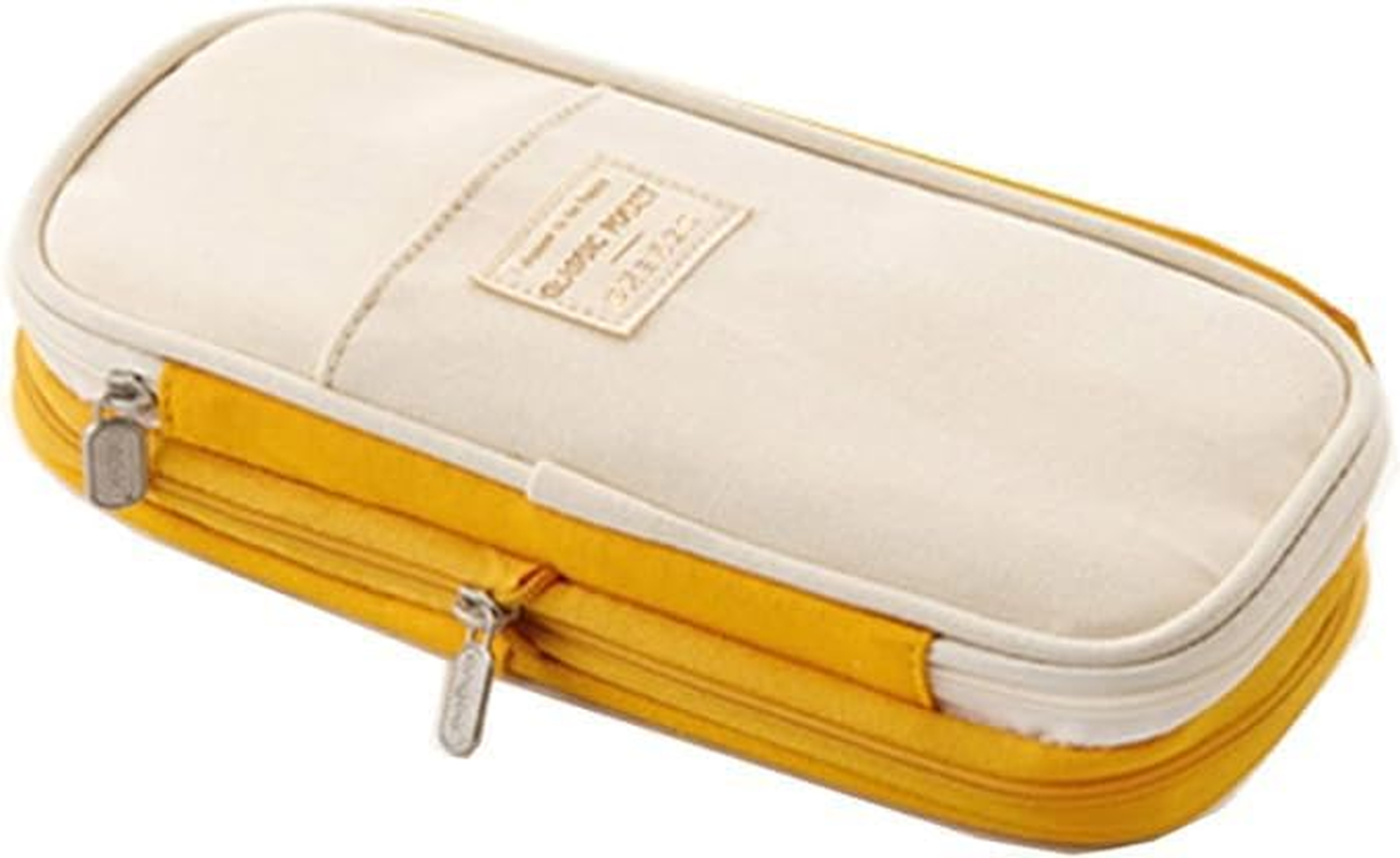 Large Storage Pencil Case Pen Bag with Zipper Big Capacity Pouch Organizer for Office Travel Holder Box