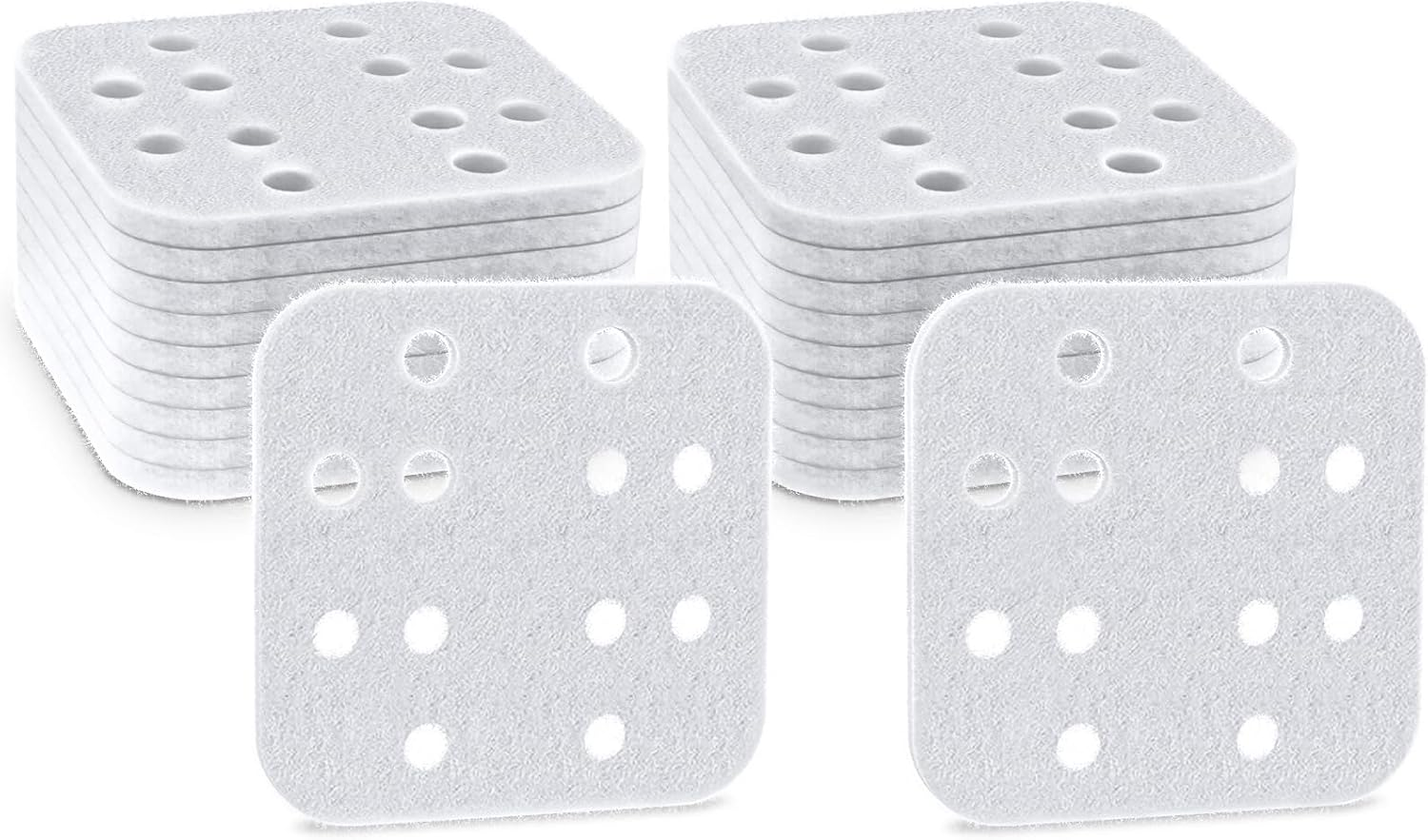20-Pack Mineral Absorption Pad, Humidifier Replacement Filters Compatible with LEVOIT LV600S, LV600HH, OasisMist450S Humidifier, Works for Fine Particles in Water Tank, White