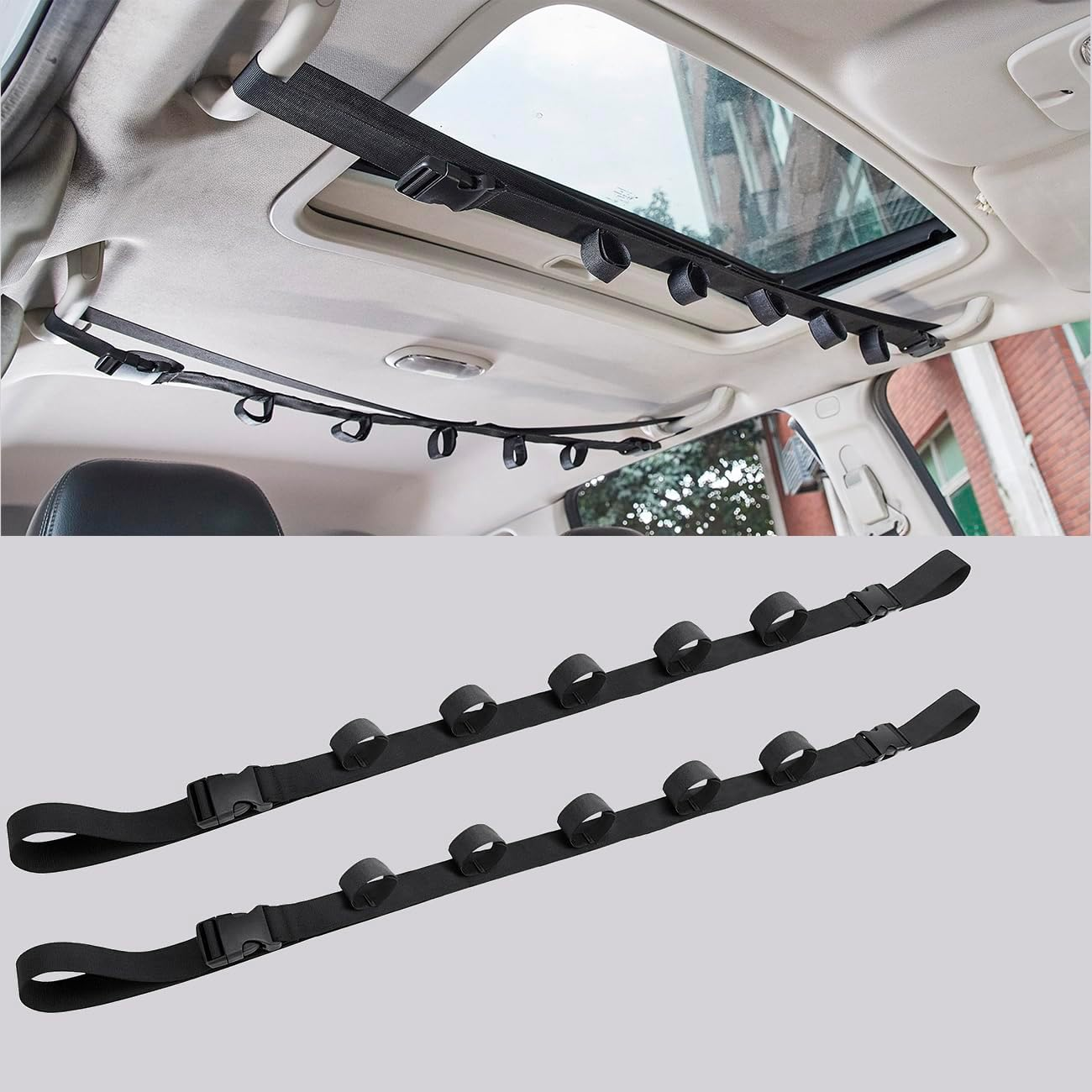 fishing rod holder roof rack Roylvan 2 Pack Vehicle It is a universal fitting clamp that works with all Rhino Rhino Roof Rack Rod Holders
