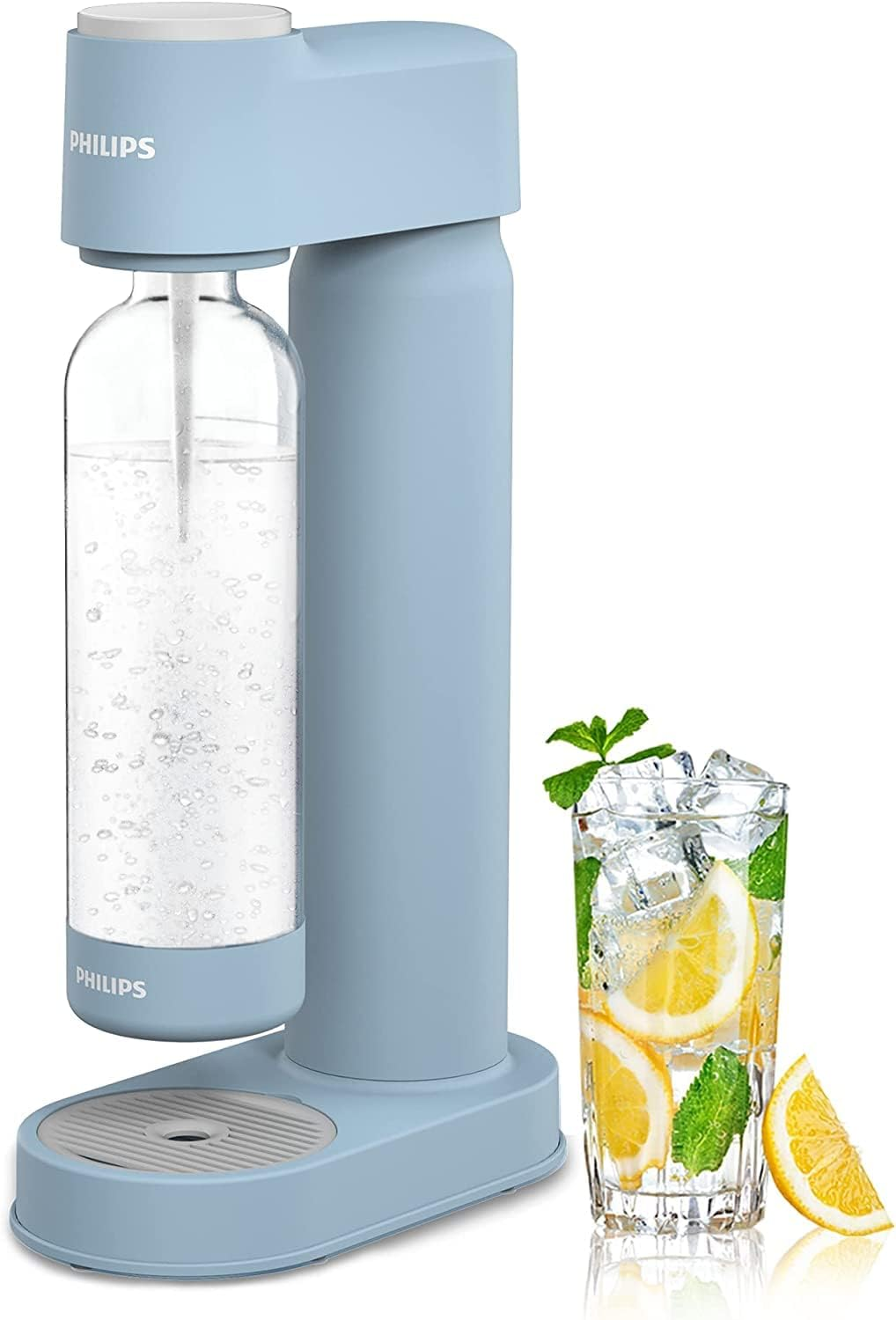 PHILIPS Carbonating Bottles, 1L Twin Pack Reusable PET Sparkling Water Bottle... - Picture 10 of 17