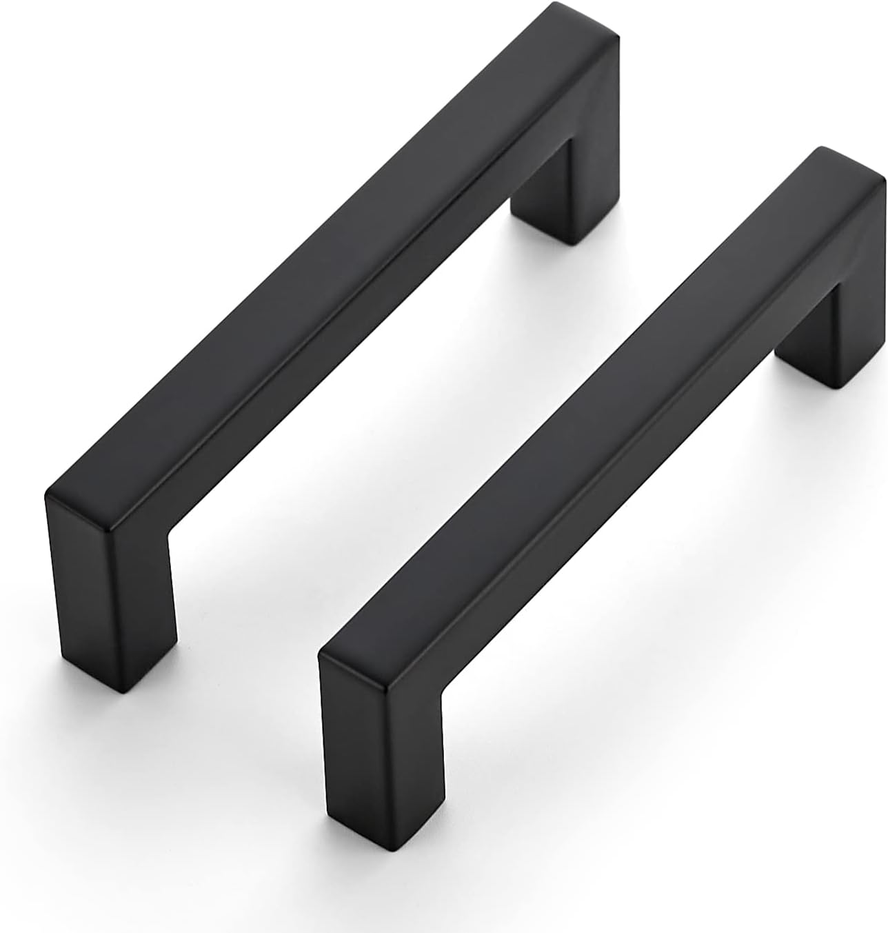10 Pack 4 Inch Kitchen Square Cabinet Handles Matte Black Cabinet Pulls Black Drawer Pulls Kitchen Cabinet Hardware Handles