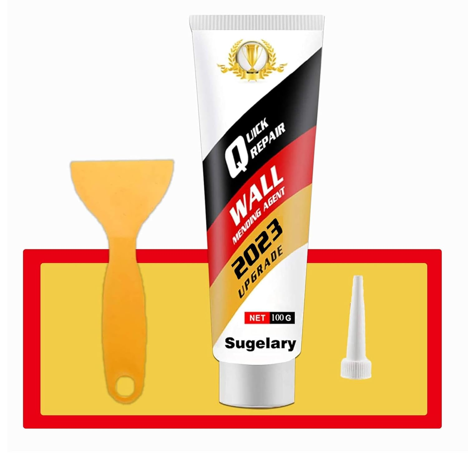 Sugelary Drywall Patch Repair Kit with Scraper, Wall Spackle Repair Paste, Wall Mending Agent Quick and Easy Solution to Fill the Holes for Home Wall, Plaster Dent Repair and Wood Scratch Repair
