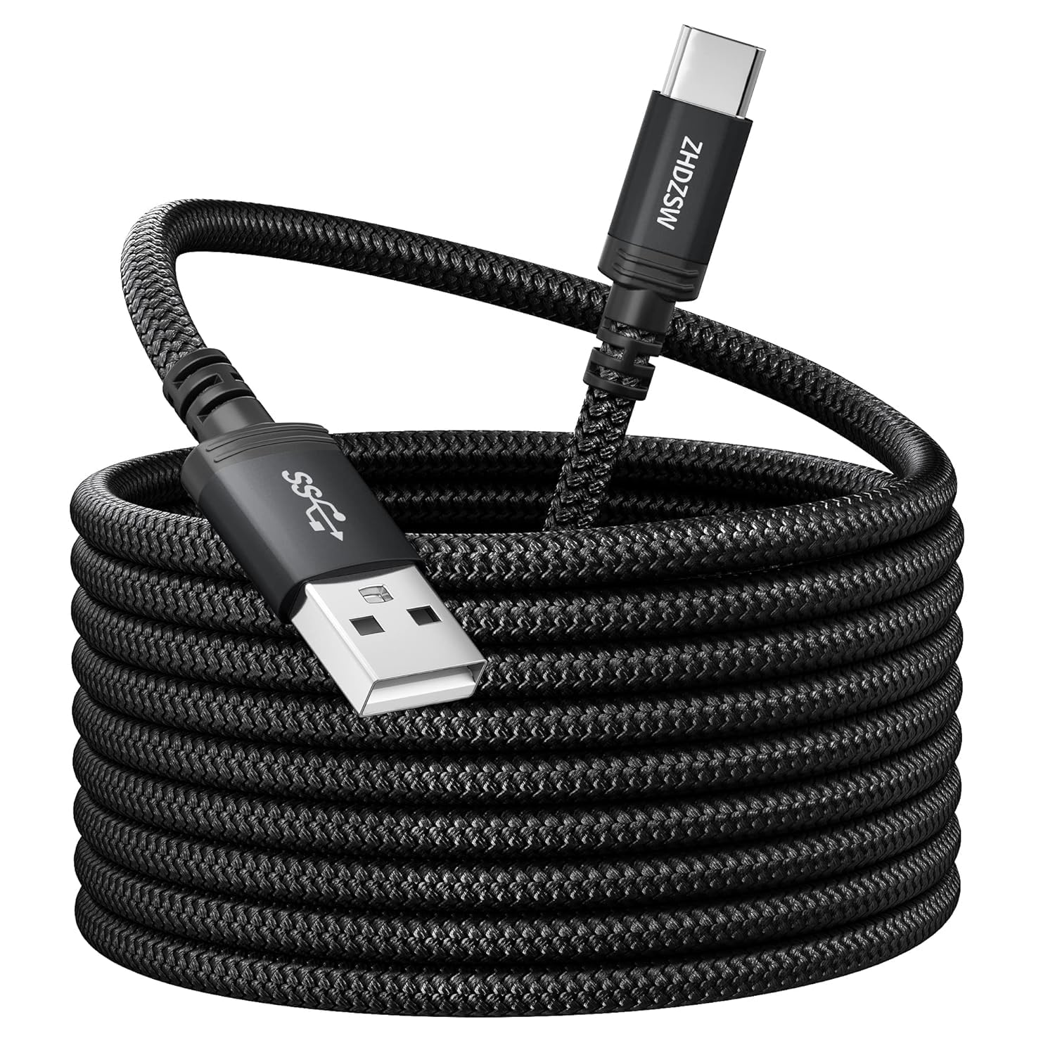 Extra Langes 4M USB C Ladekabel, 3.1A Schnellladekabel, USB Anf Typ C Kabel Geflochten Für PS5 Controller, Samsung Galaxy S10/S9/S8 Plus, Note 10 9 8, LG V30 V20 G6 G5, Moto, LG, HUWEI, Mi9/8,Etc