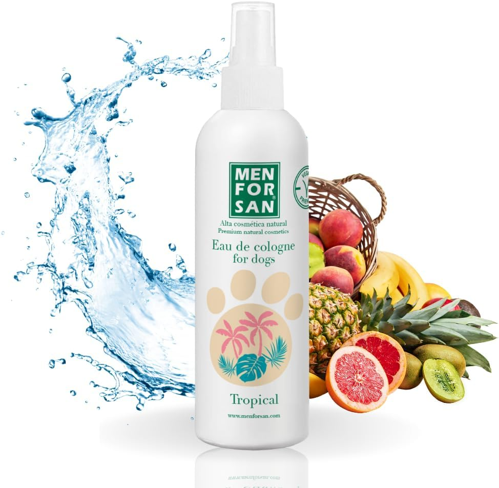 Eau De Toilette Tropical Pour Chiens 125Ml, Effet Déodorant, Parfum Doux Et Durable