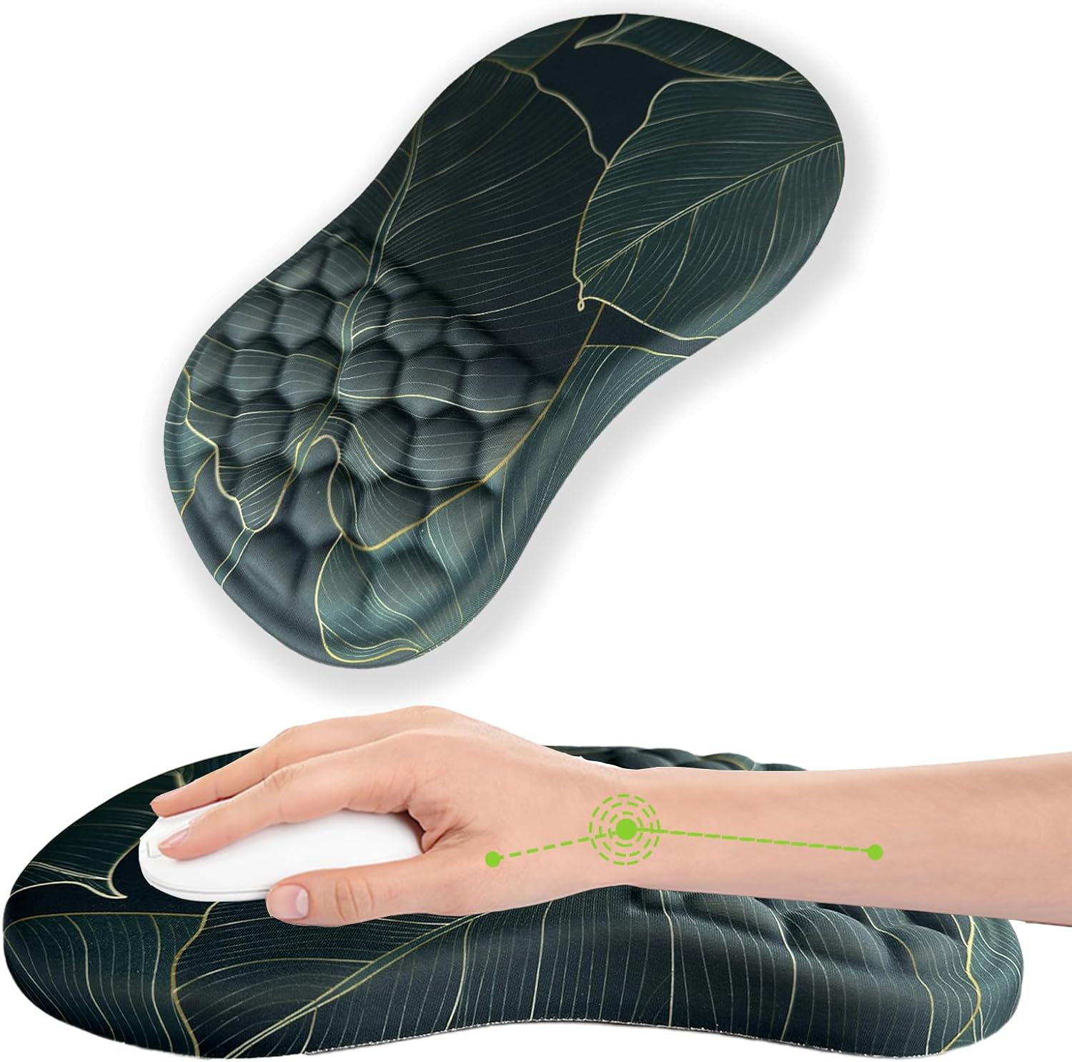 Emanya Ergonomic Large Mouse Pad Wrist Support with Massage Bump Dot Design f... - Picture 9 of 9