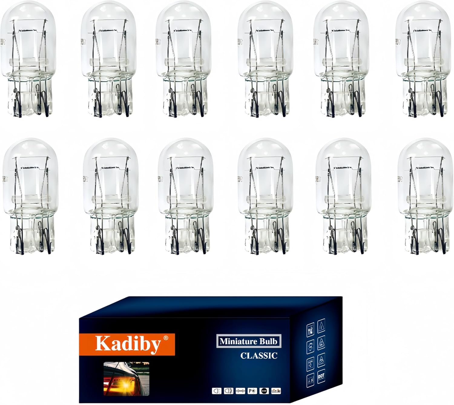 タル…*☾ 12 Pack 7443 Bulb 7444 T20 W21/5W 7443LL Brake/Tail Light Bulbs